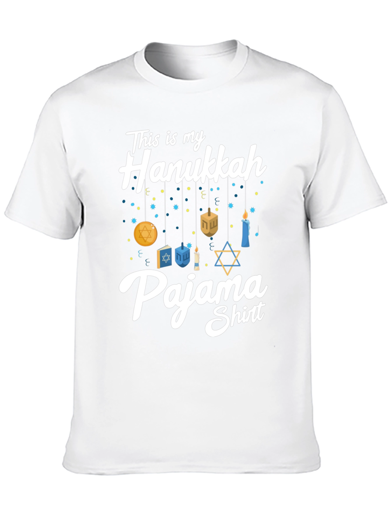 Hanukkah Pajama Shirt - Mens Holiday Tee