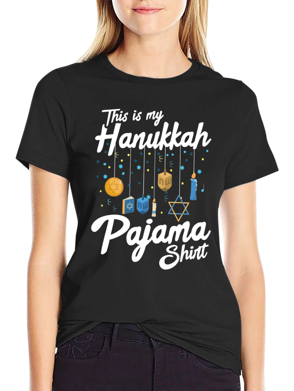 Hanukkah Pajama Shirt - Mens Holiday Tee