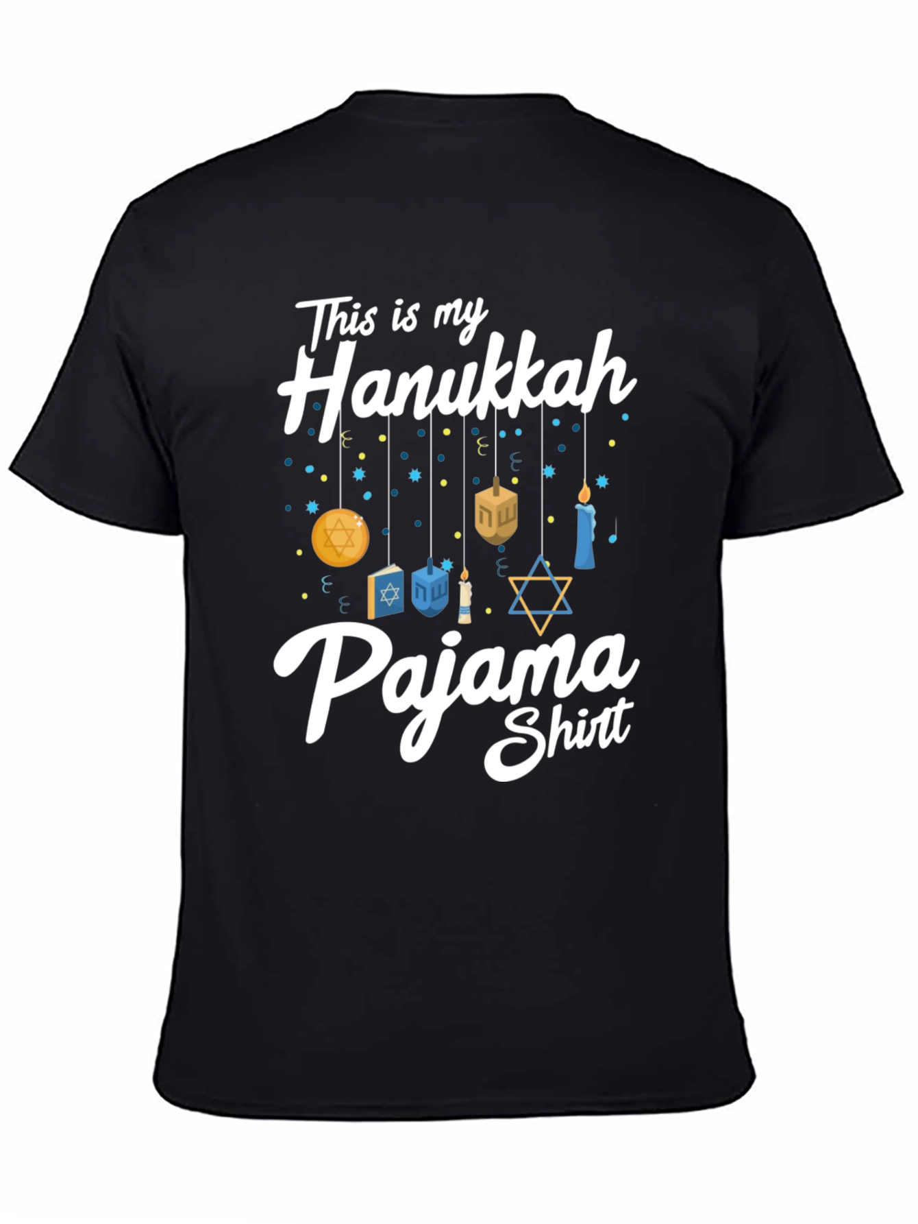 Hanukkah Pajama Shirt - Mens Holiday Tee