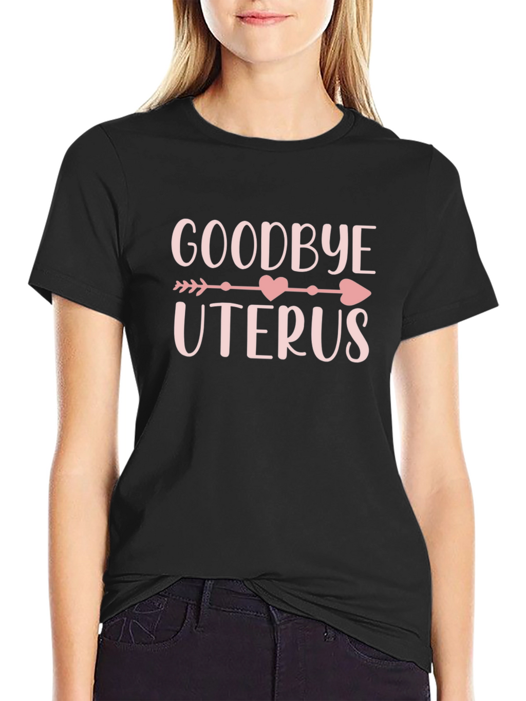 Goodbye Uterus Graphic Tee - Black