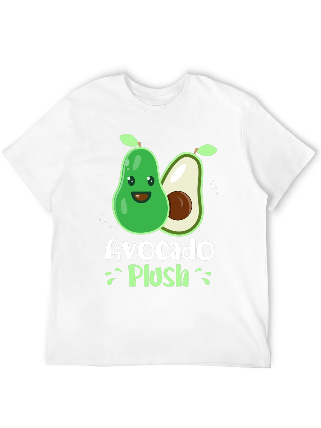 Avocado Plush Graphic T-Shirt - Black