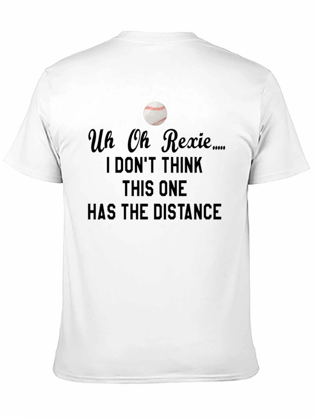 Uh Oh Rexie Baseball T-Shirt