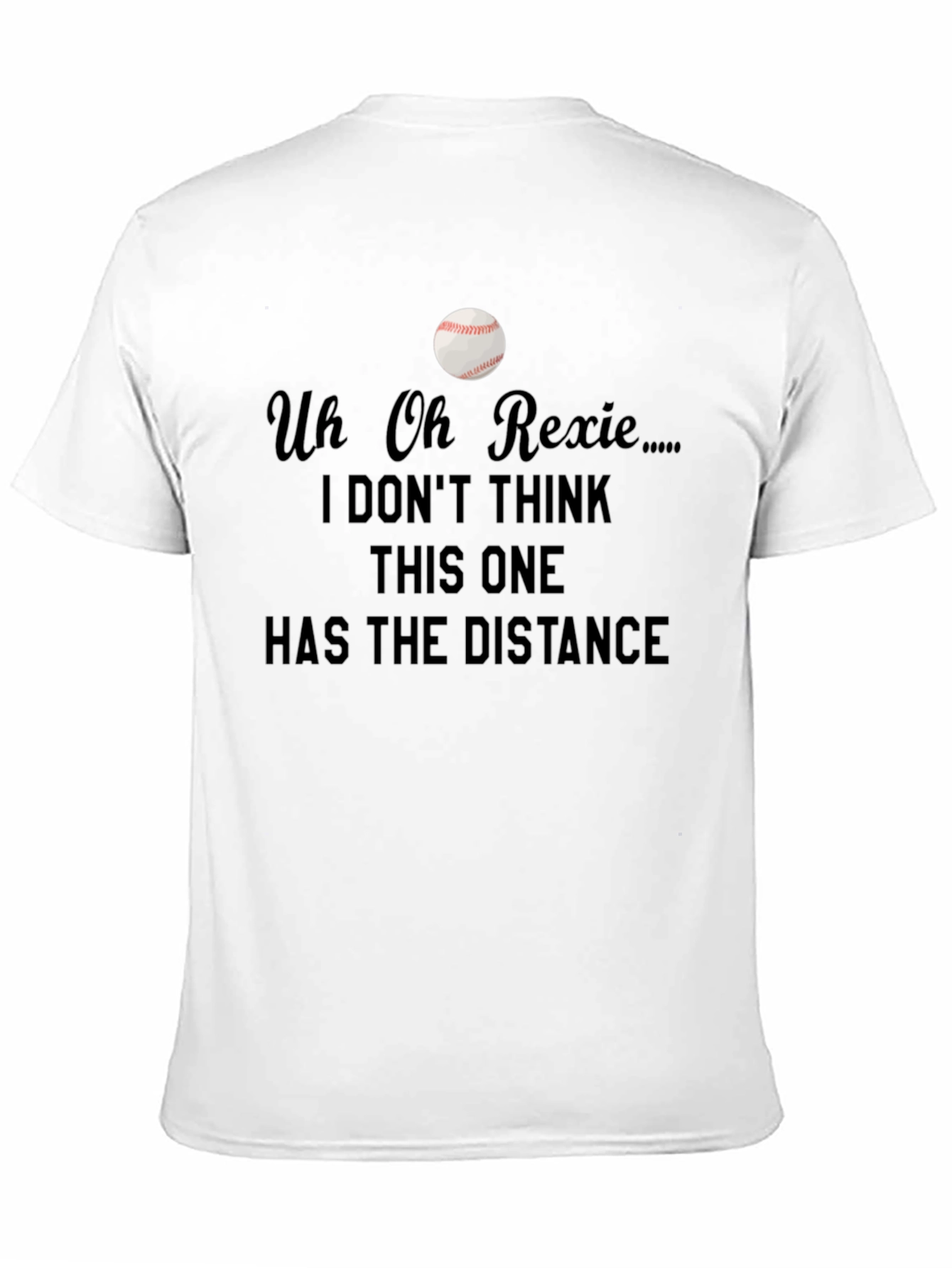 Uh Oh Rexie Baseball T-Shirt