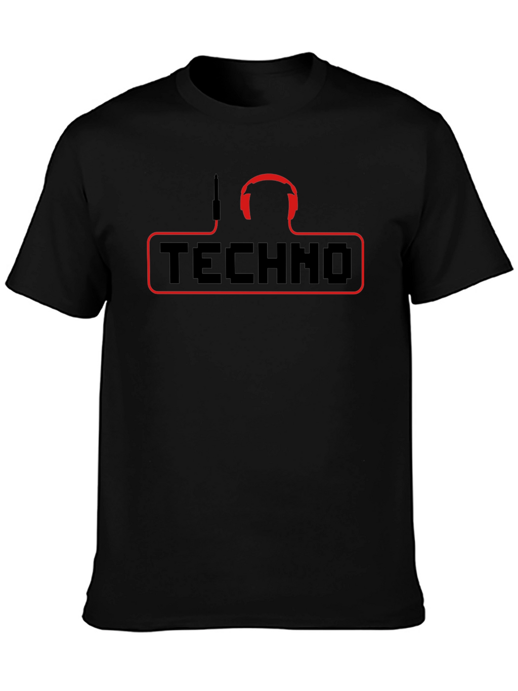 Techno Music T-Shirt - DJ Headphones Graphic Tee