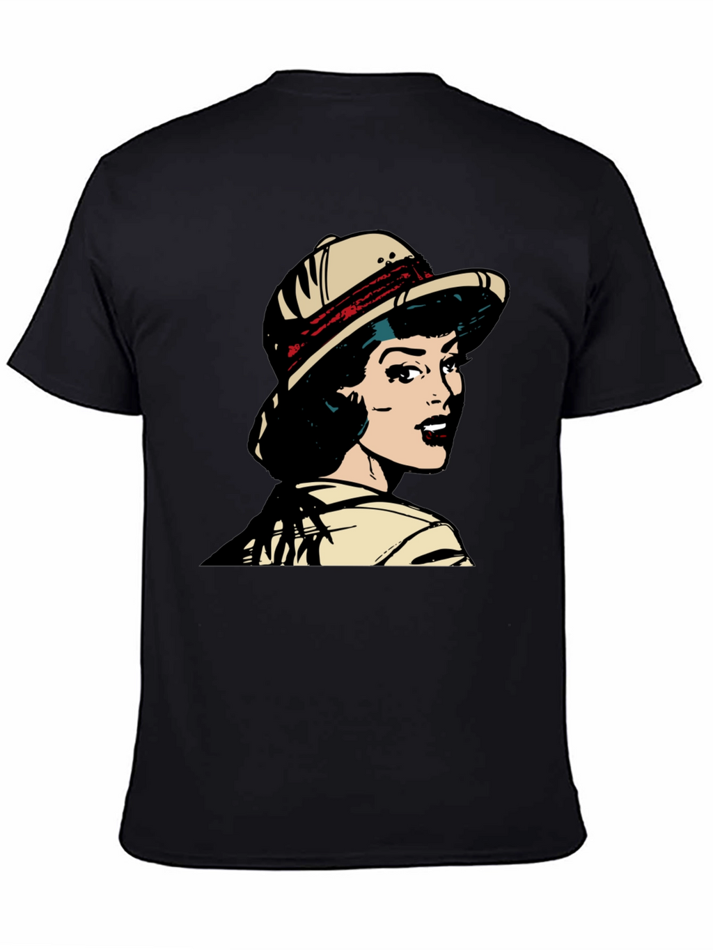 Retro Pop Art T-Shirt - Safari Girl Graphic Tee
