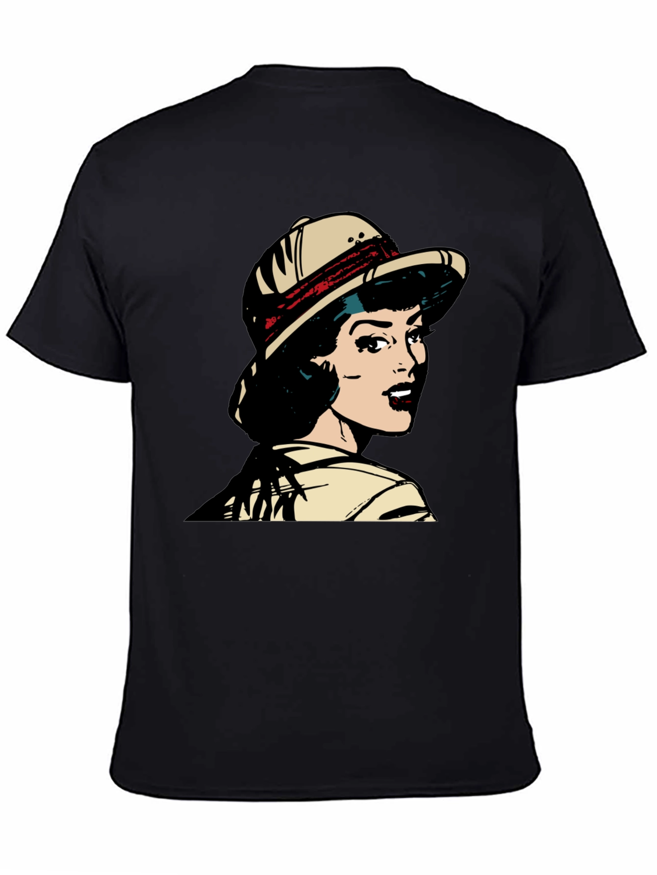 Retro Pop Art T-Shirt - Safari Girl Graphic Tee