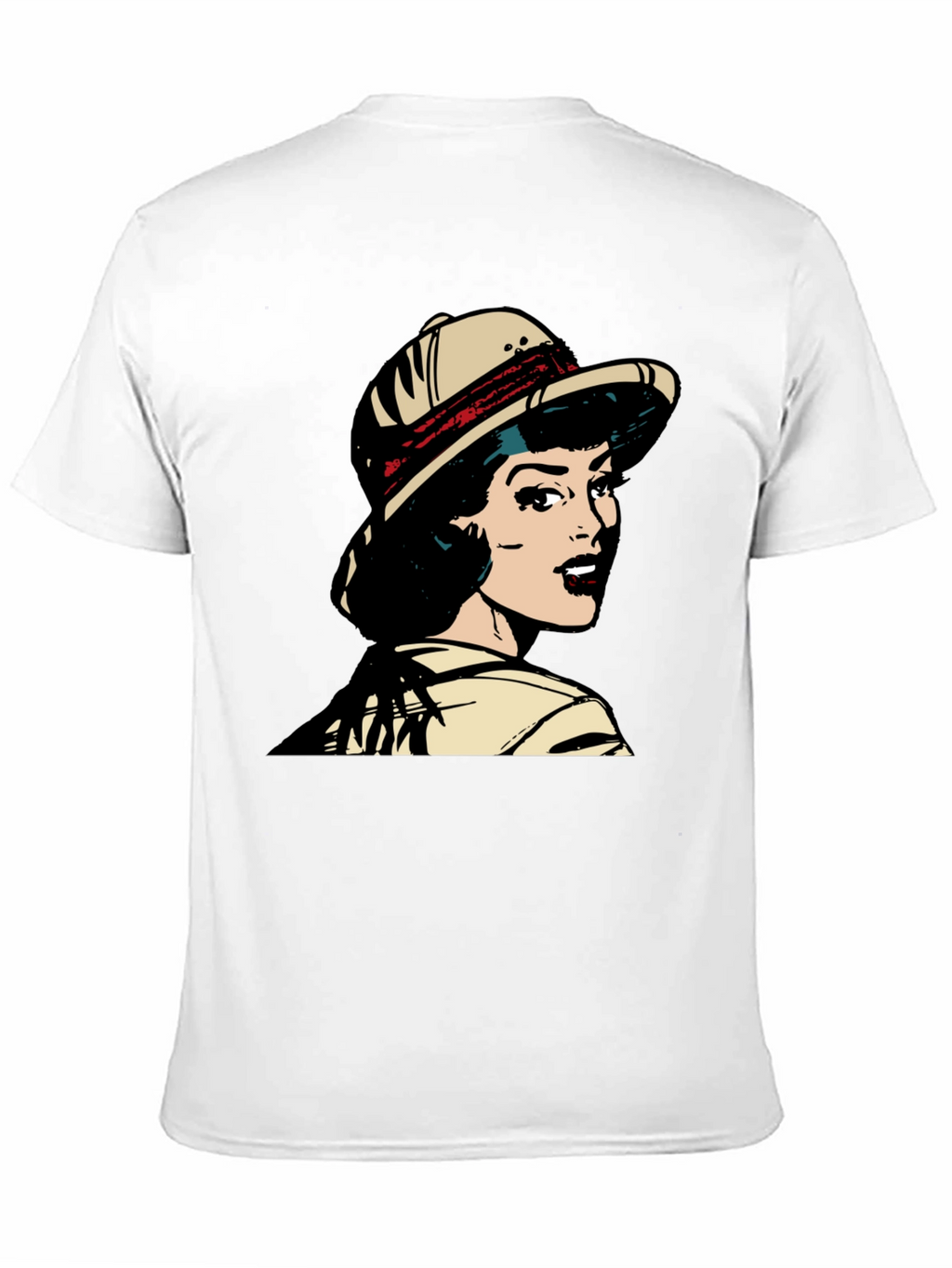 Retro Pop Art T-Shirt - Safari Girl Graphic Tee