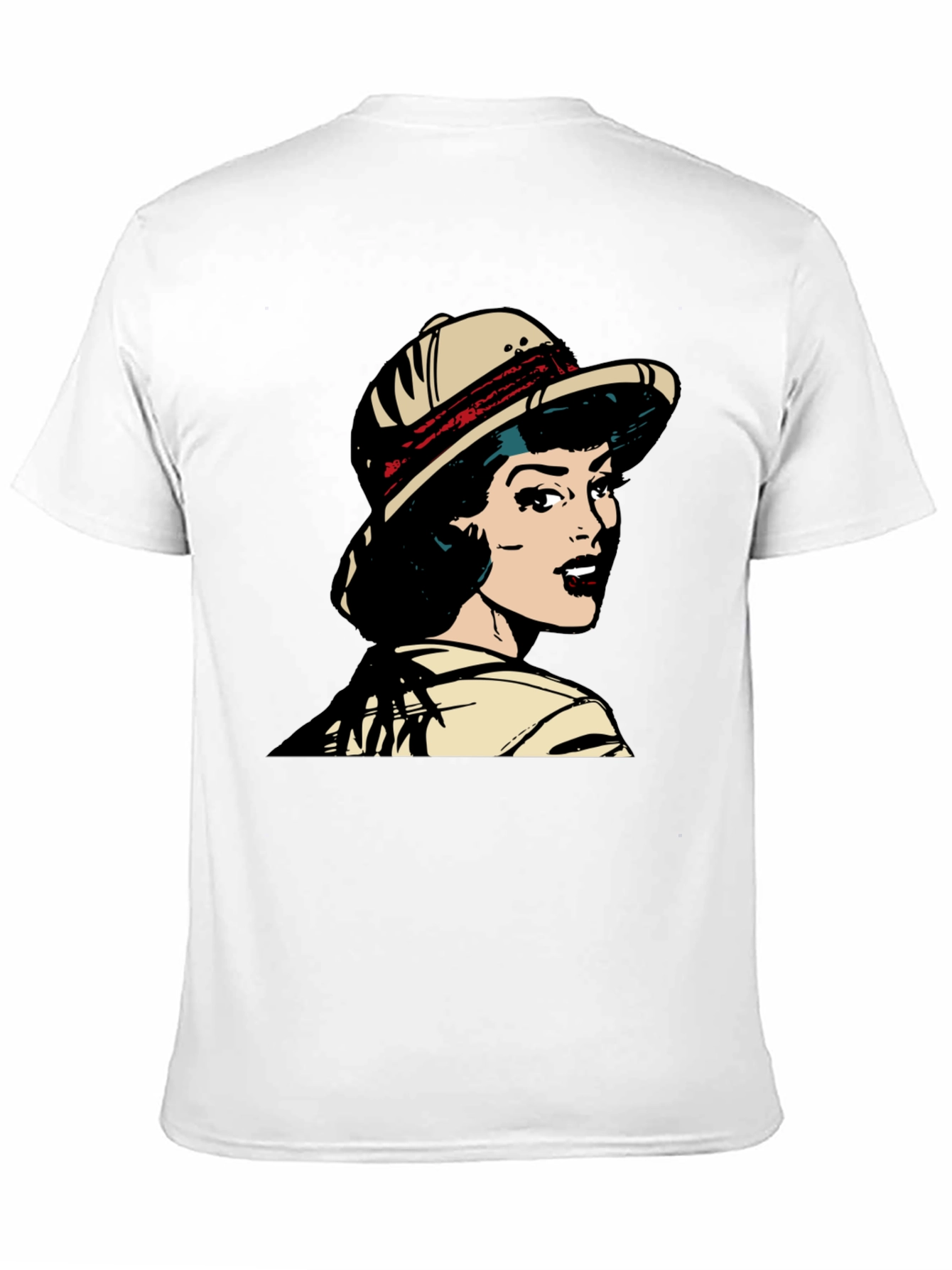 Retro Pop Art T-Shirt - Safari Girl Graphic Tee