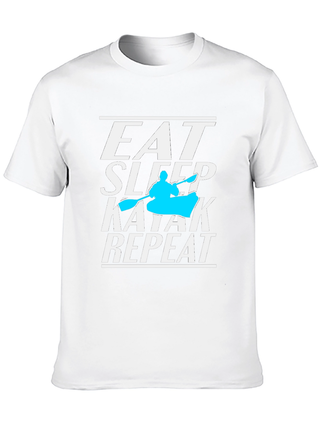 Eat Sleep Kayak Repeat T-Shirt Kayaking Lover Tee