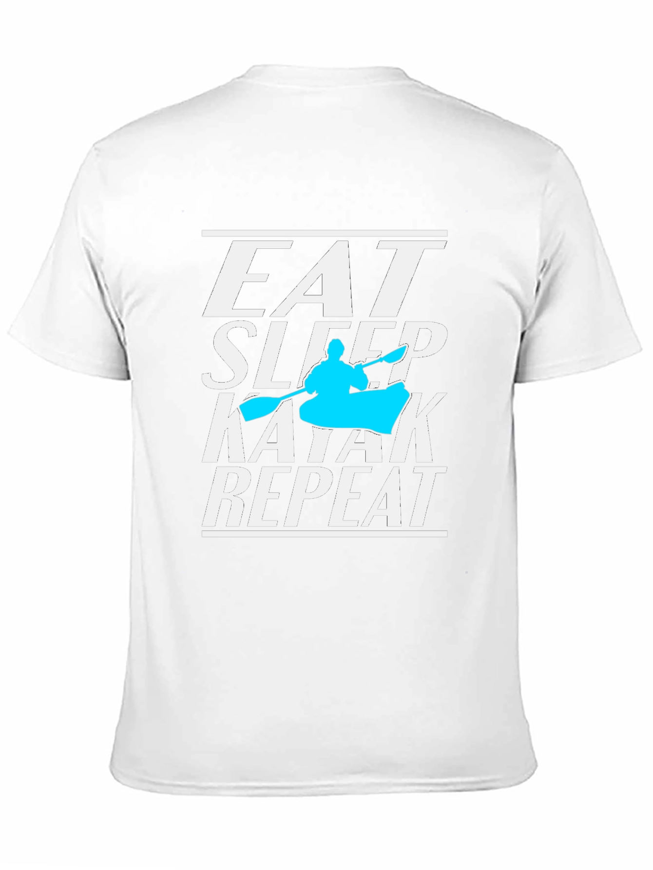Eat Sleep Kayak Repeat T-Shirt Kayaking Lover Tee