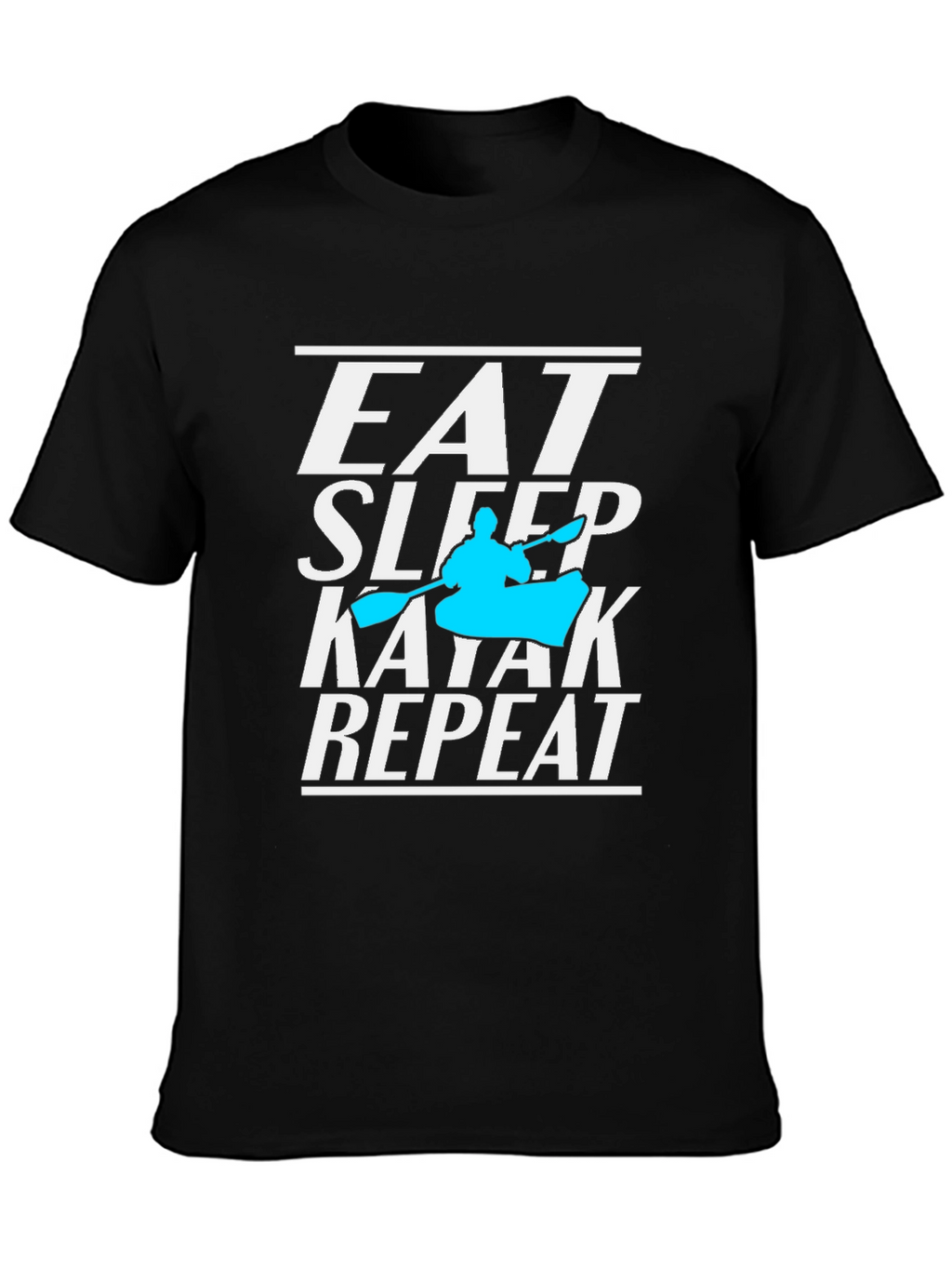 Eat Sleep Kayak Repeat T-Shirt Kayaking Lover Tee