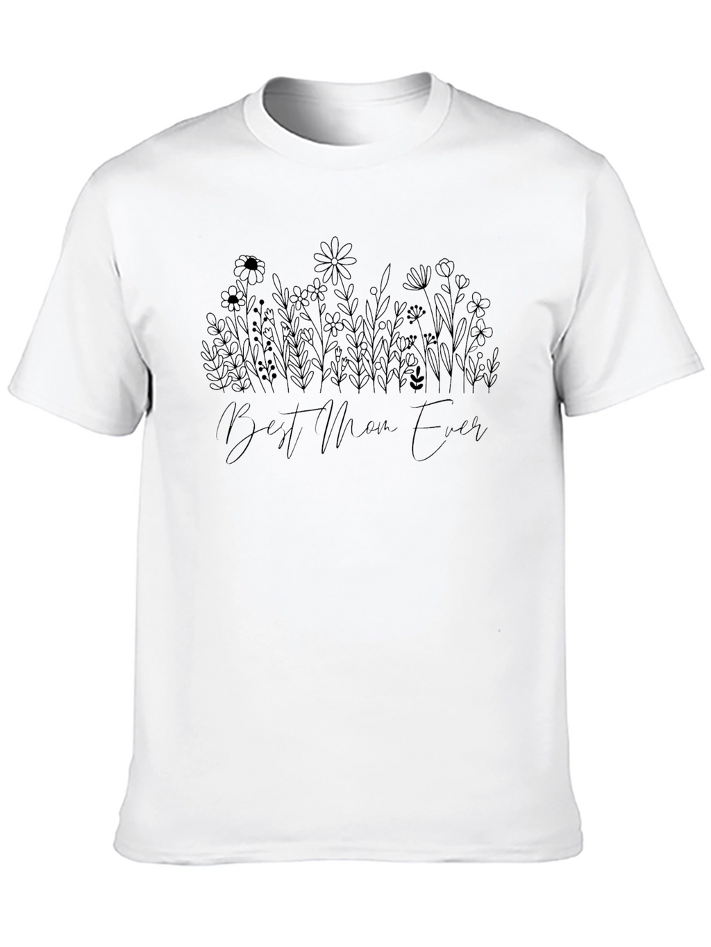 Best Mom Ever Floral T-Shirt