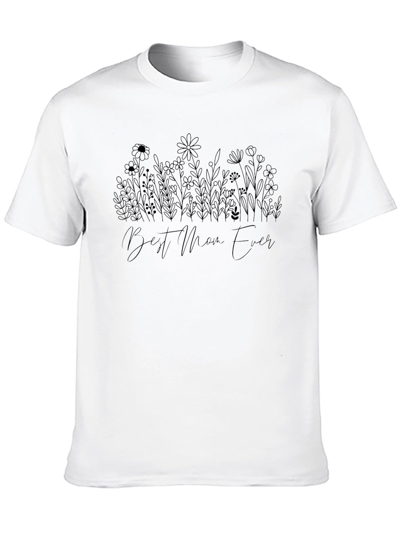 Best Mom Ever Floral T-Shirt