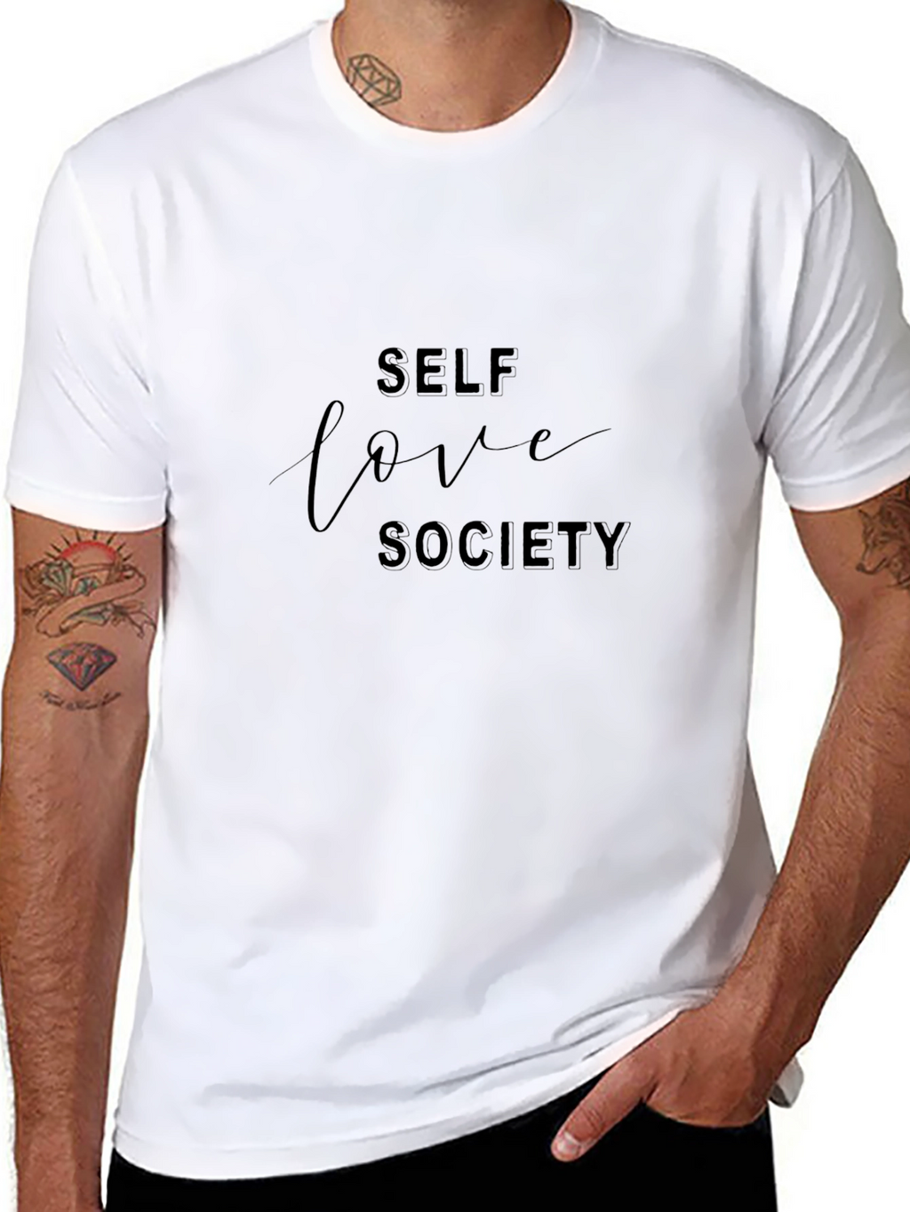 Self Love Society Black Graphic T-Shirt