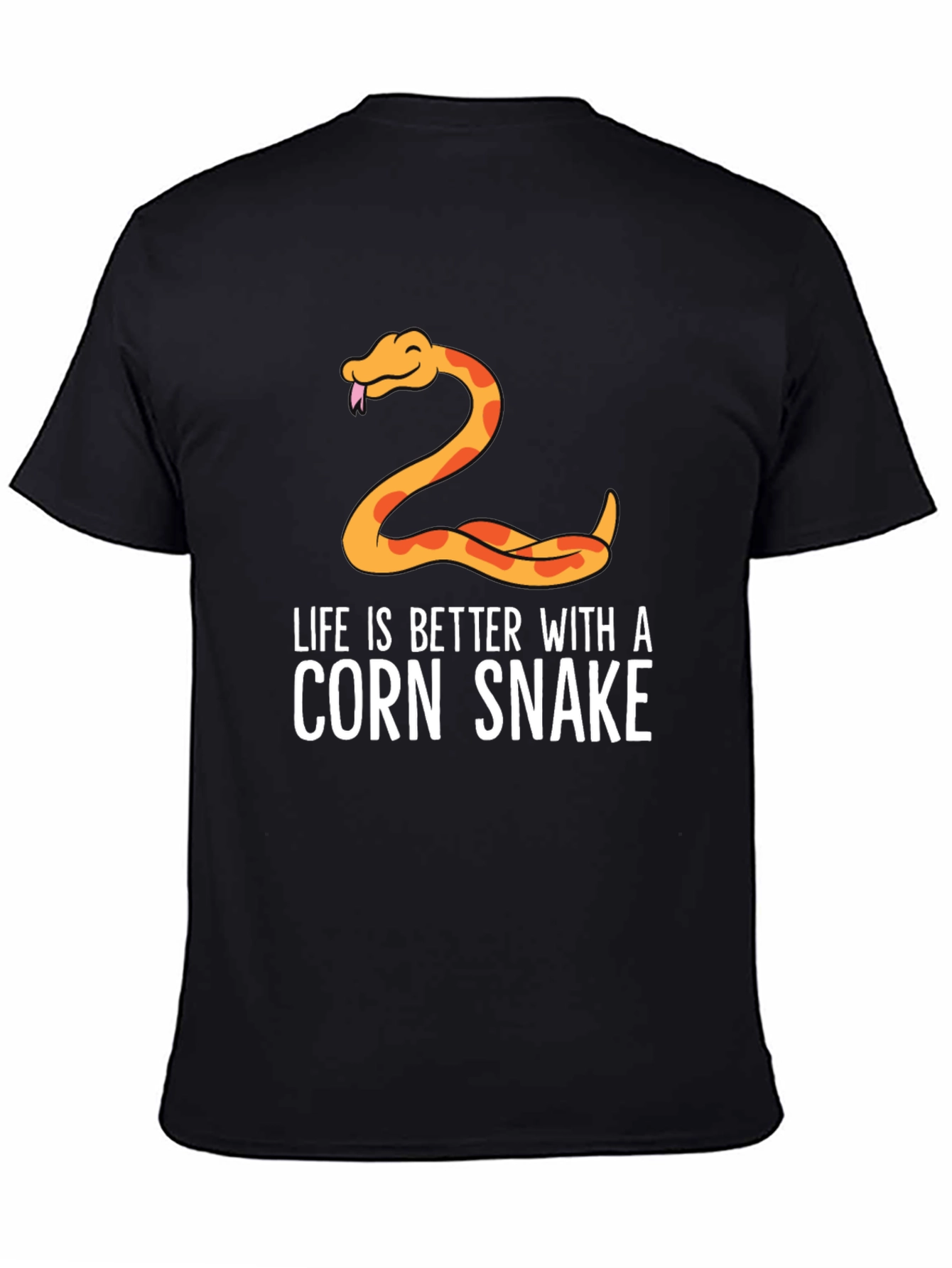 Life Is Better With A Corn Snake Black T-Shirt