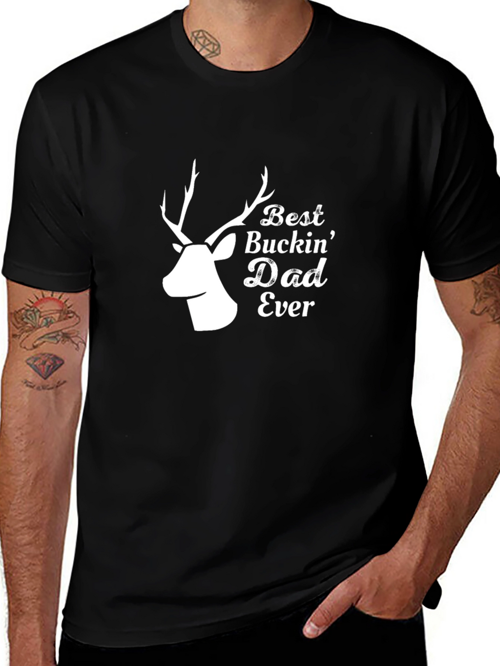 Best Buckin Dad Ever Graphic Tee