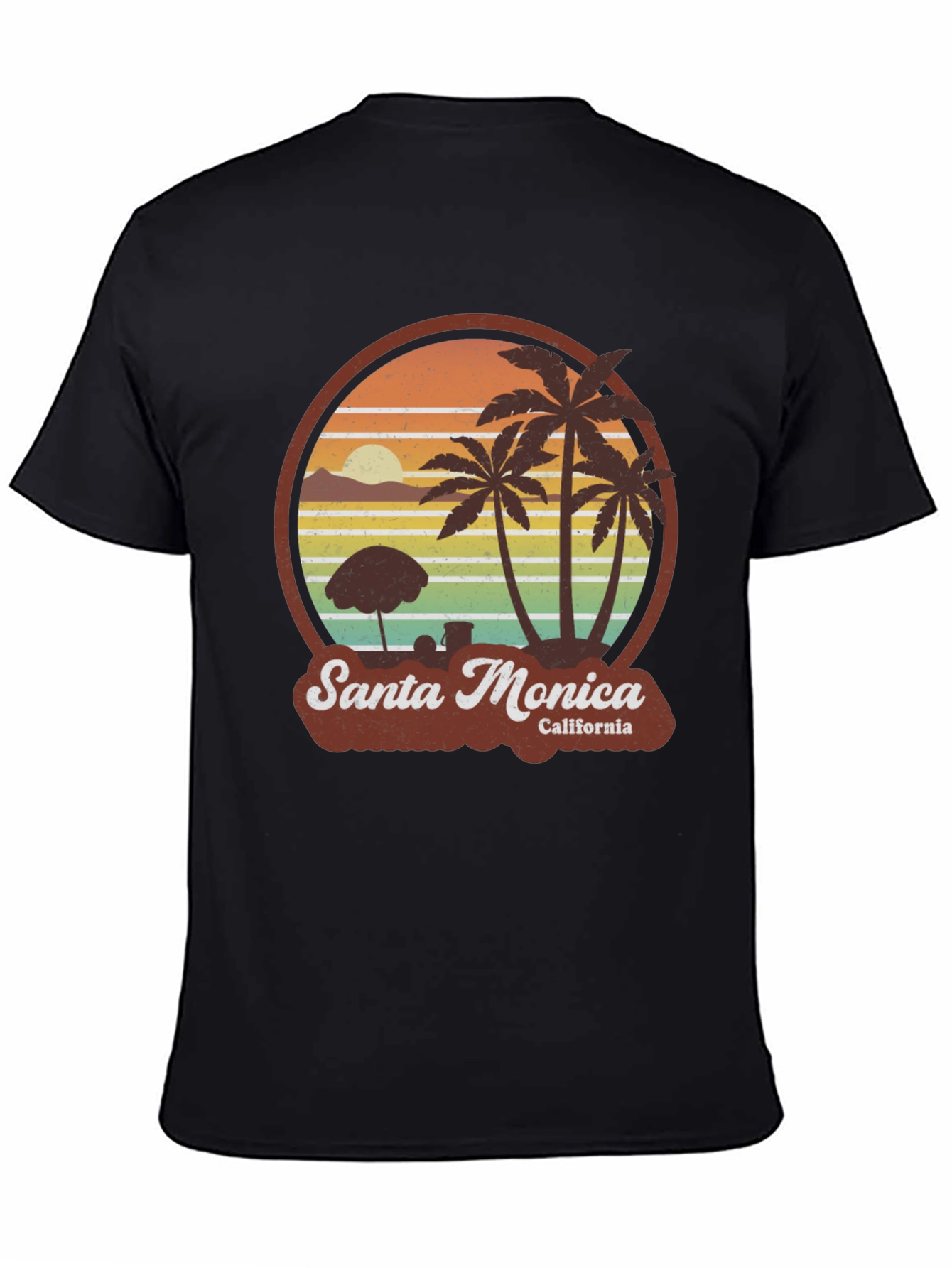 Santa Monica California Graphic T-Shirt