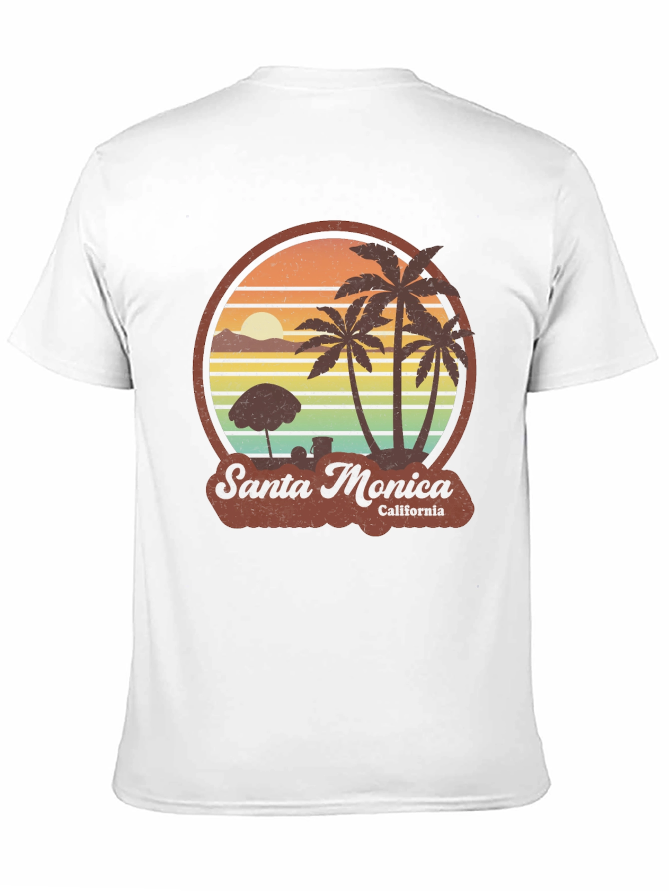 Santa Monica California Graphic T-Shirt