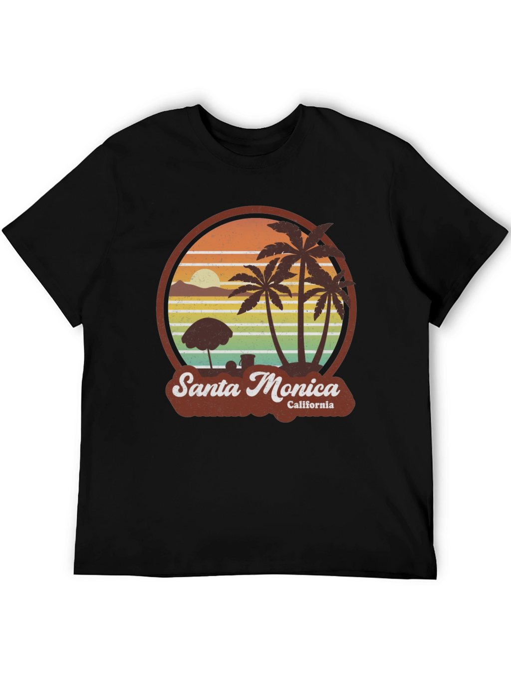 Santa Monica California Graphic T-Shirt