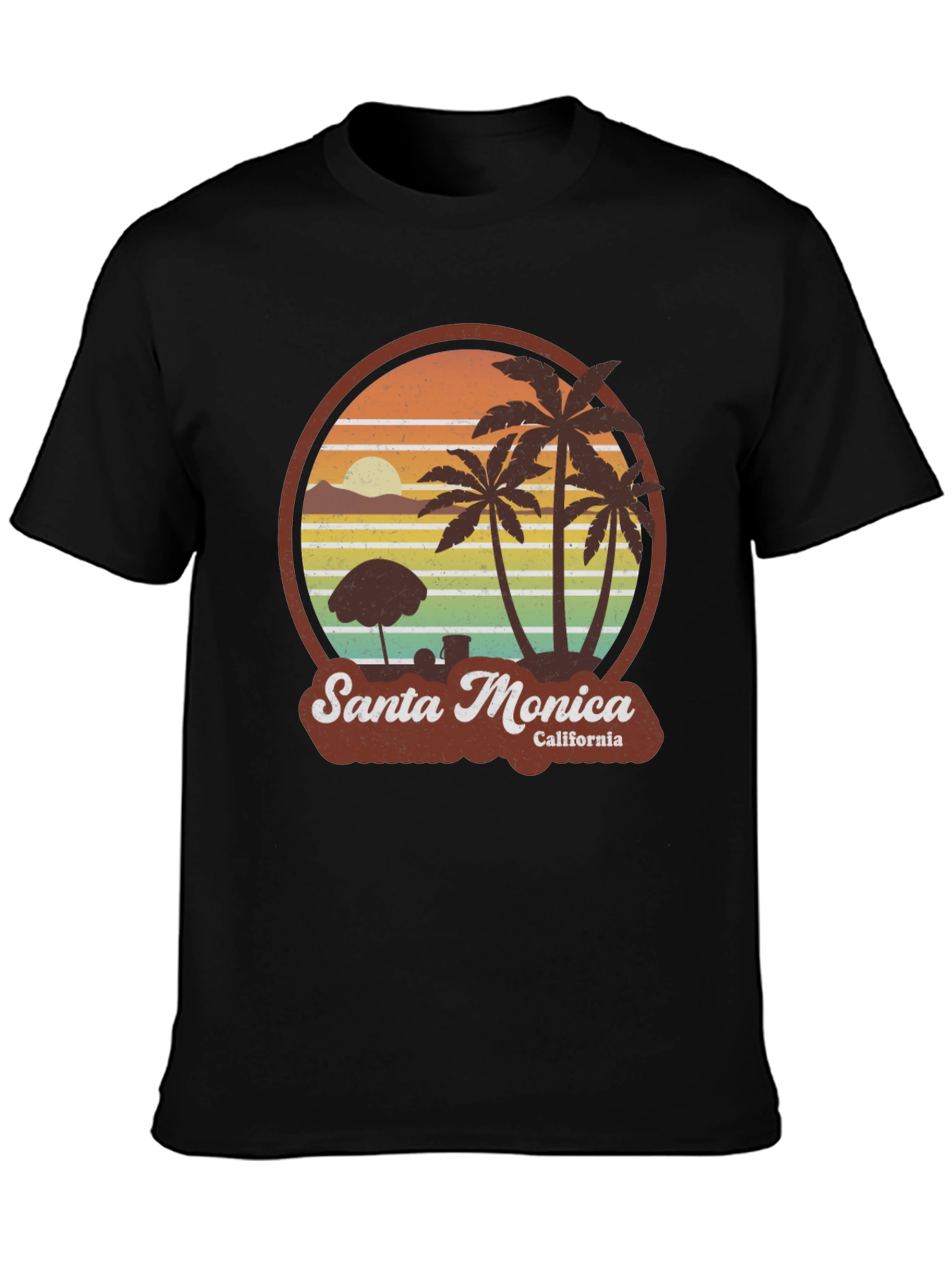 Santa Monica California Graphic T-Shirt