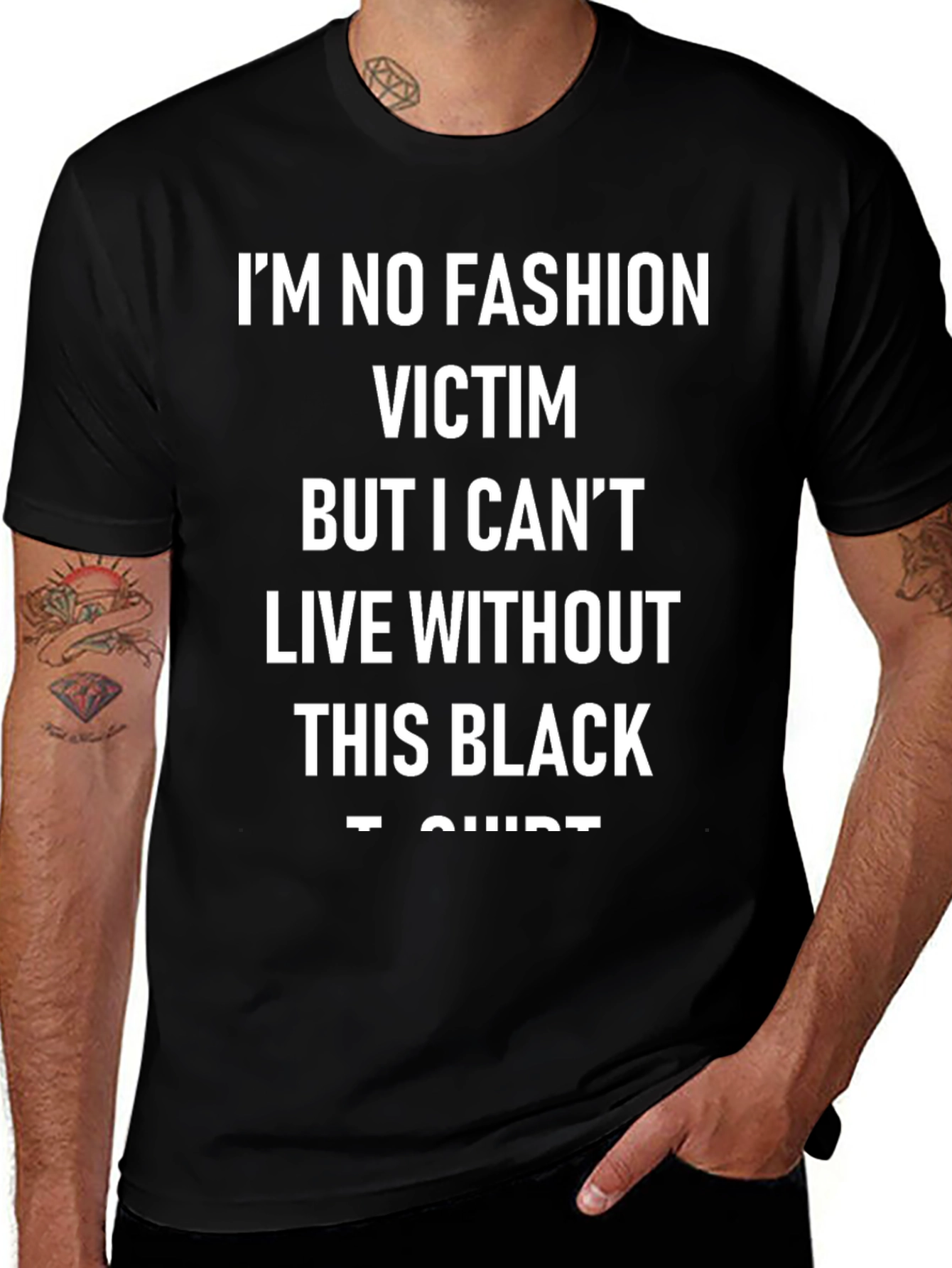 Fashion Statement T-Shirt: Im No Fashion Victim