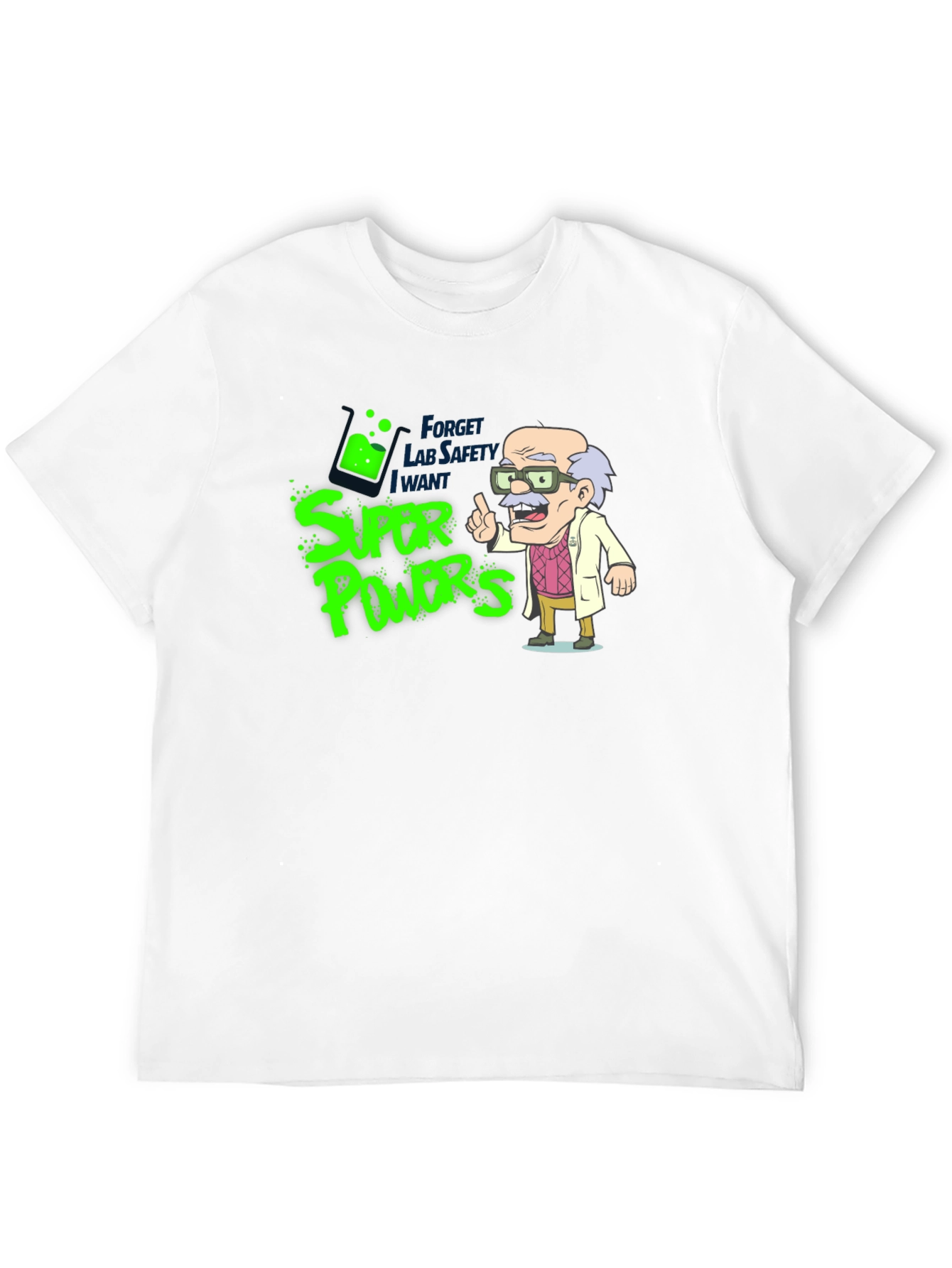 Super Powers Cartoon Graphic T-Shirt