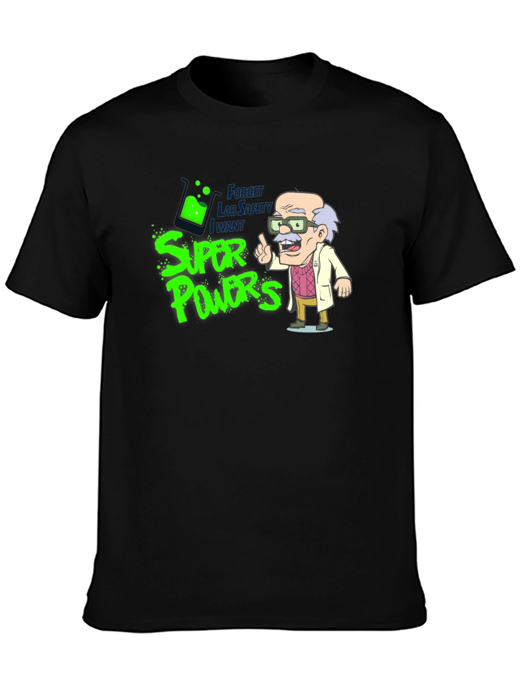 Super Powers Cartoon Graphic T-Shirt