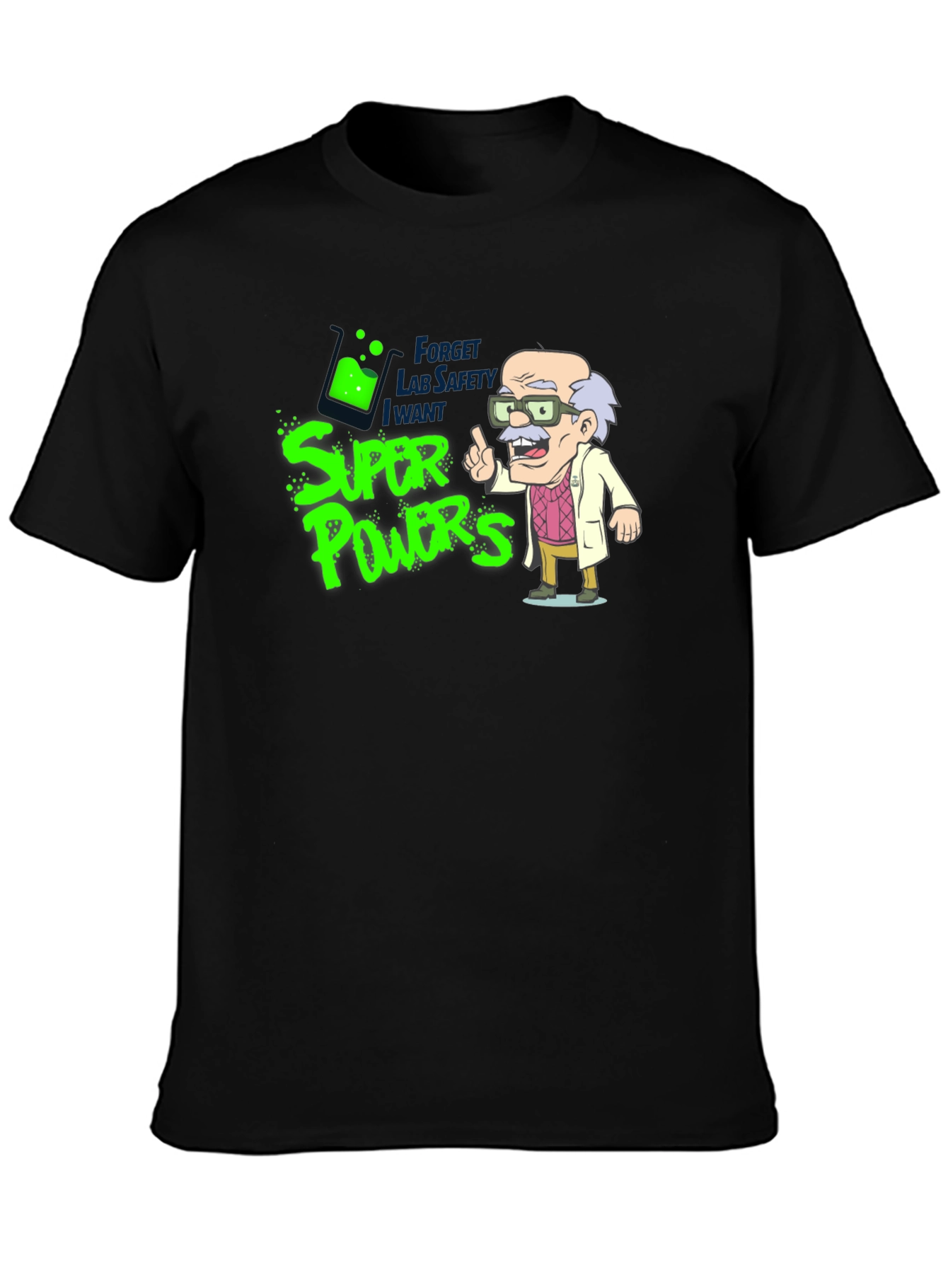 Super Powers Cartoon Graphic T-Shirt