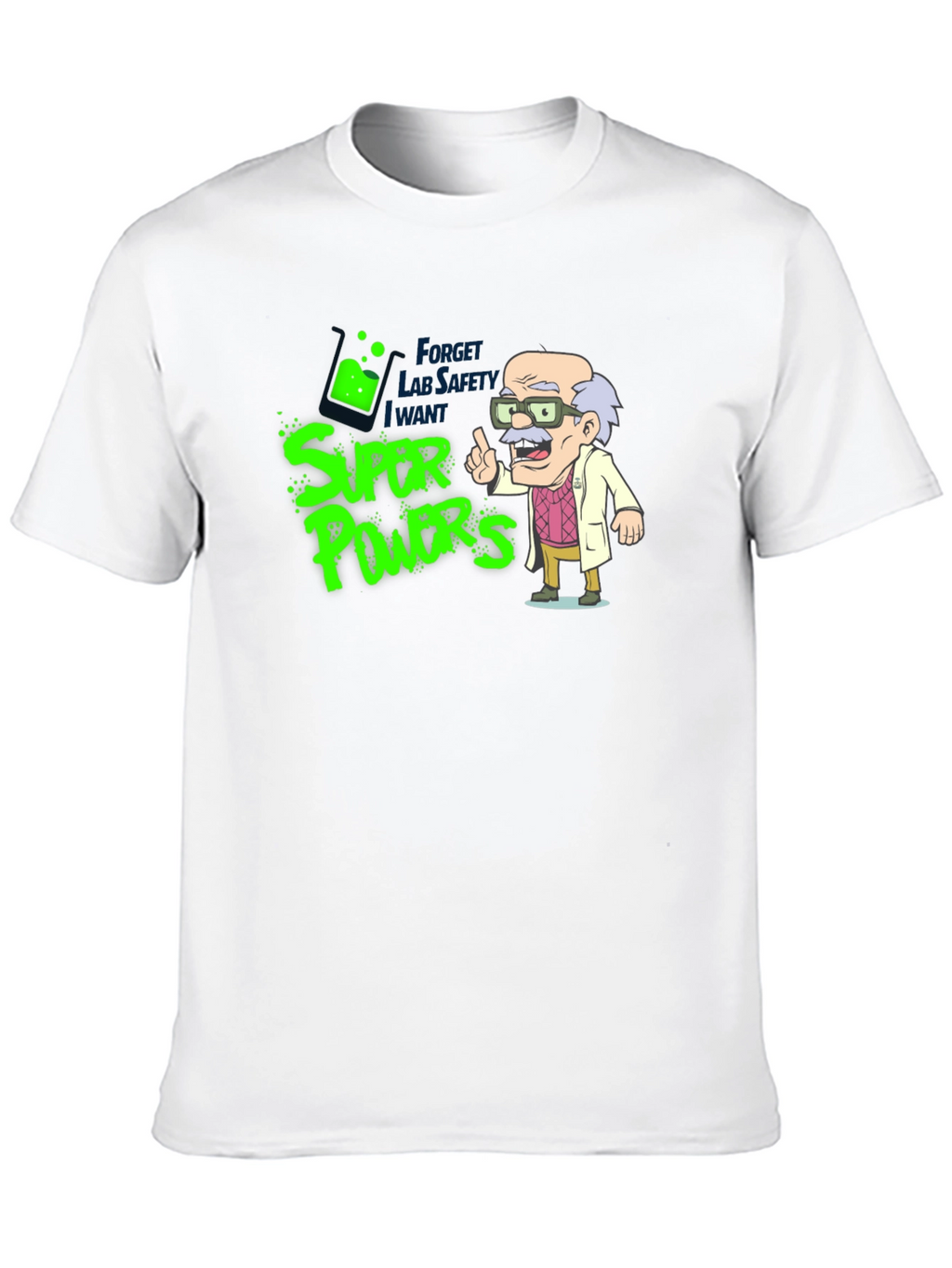 Super Powers Cartoon Graphic T-Shirt