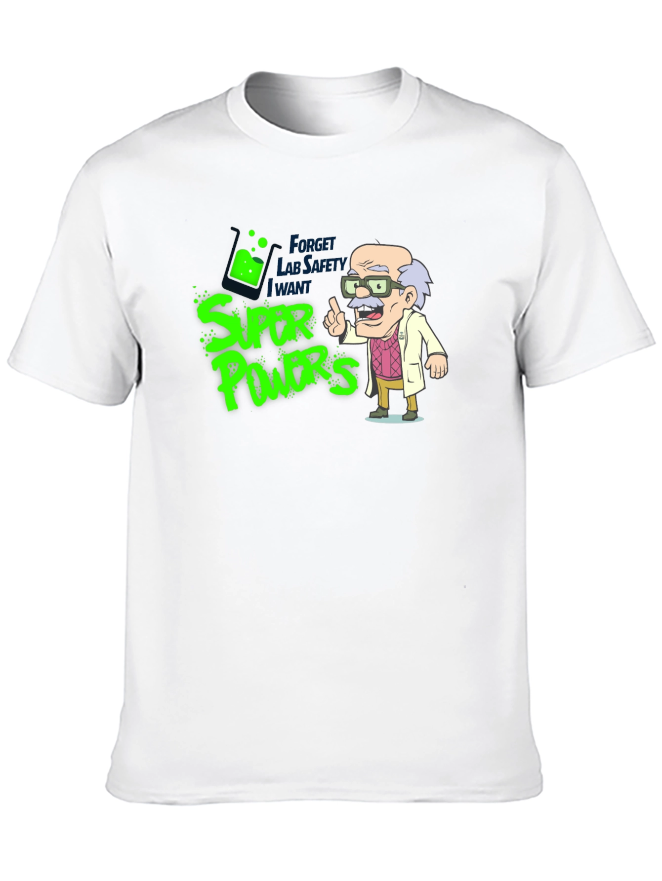 Super Powers Cartoon Graphic T-Shirt