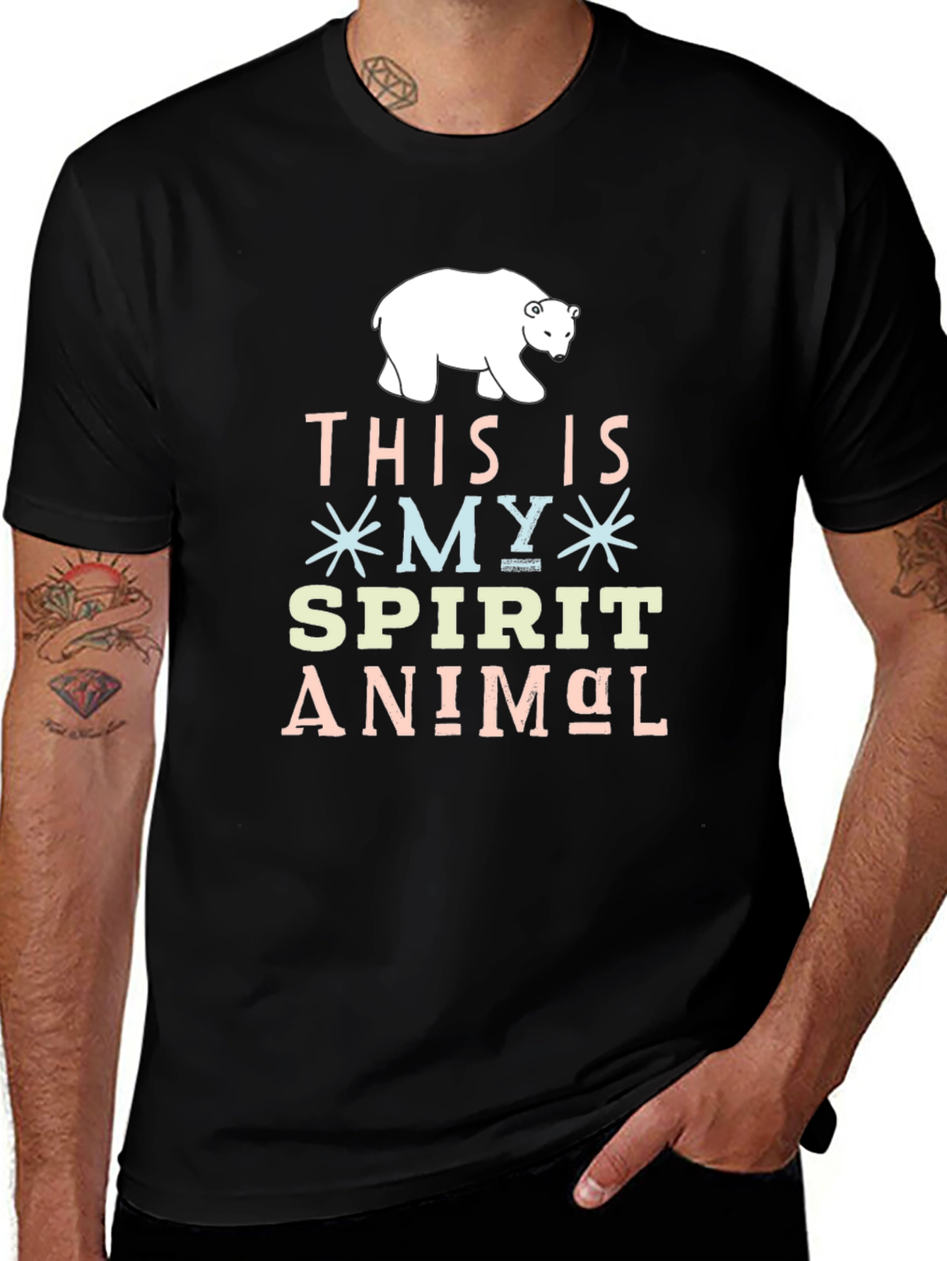 Spirit Animal Bear Graphic T-Shirt