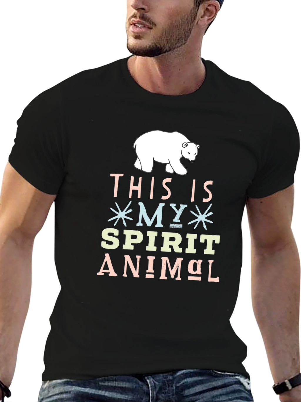 Spirit Animal Bear Graphic T-Shirt