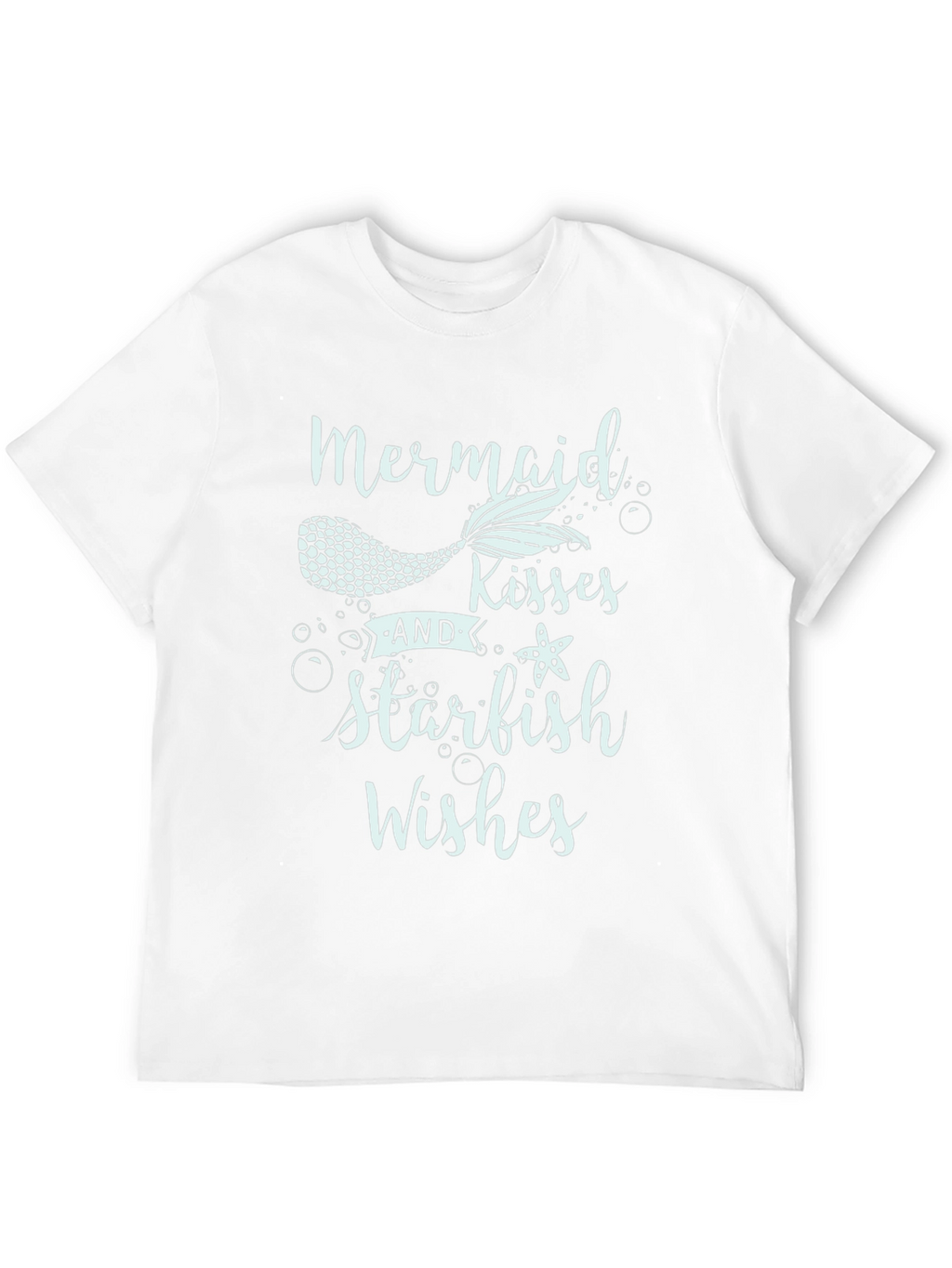 Mermaid Kisses Starfish Wishes Black T-Shirt