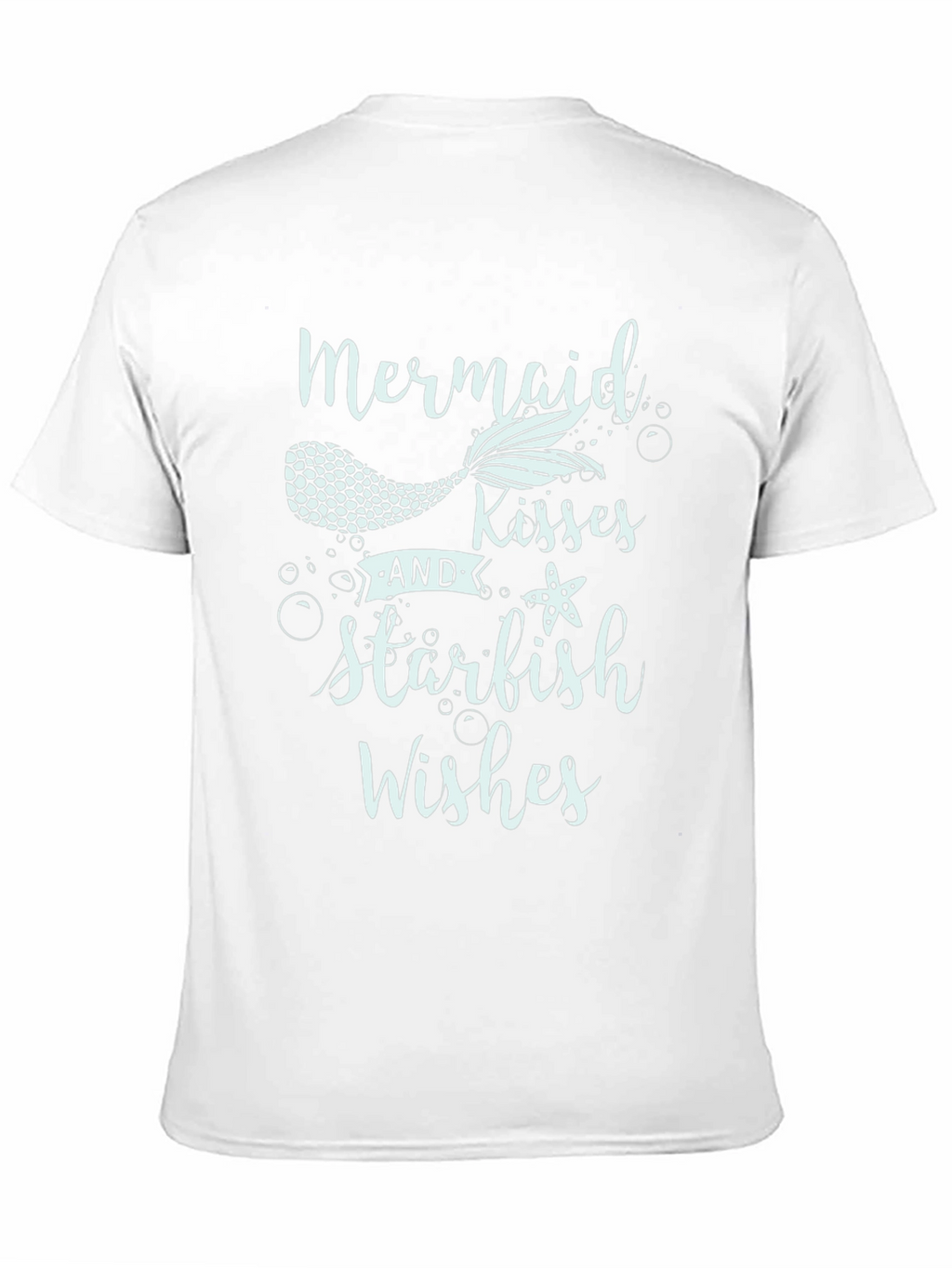 Mermaid Kisses Starfish Wishes Black T-Shirt