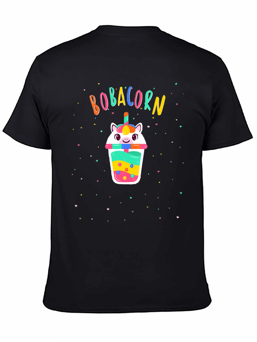 Bobacorn Black T-Shirt