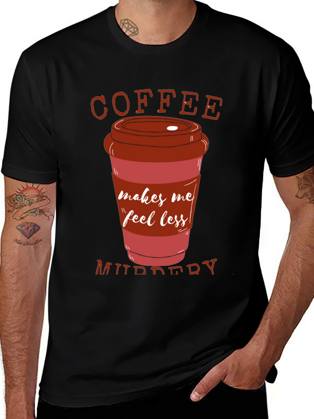 Coffee Makes Me Feel Less Murdery T-Shirt