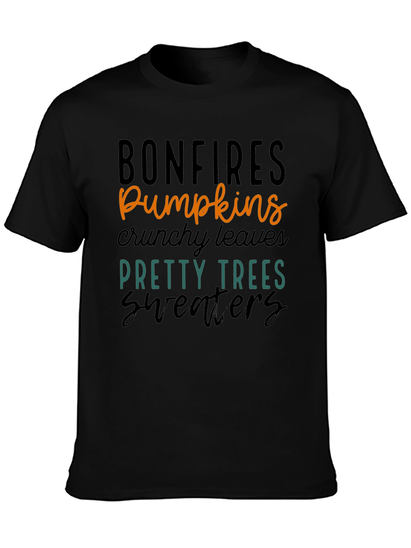 Bonfires Pumpkins Graphic T-Shirt