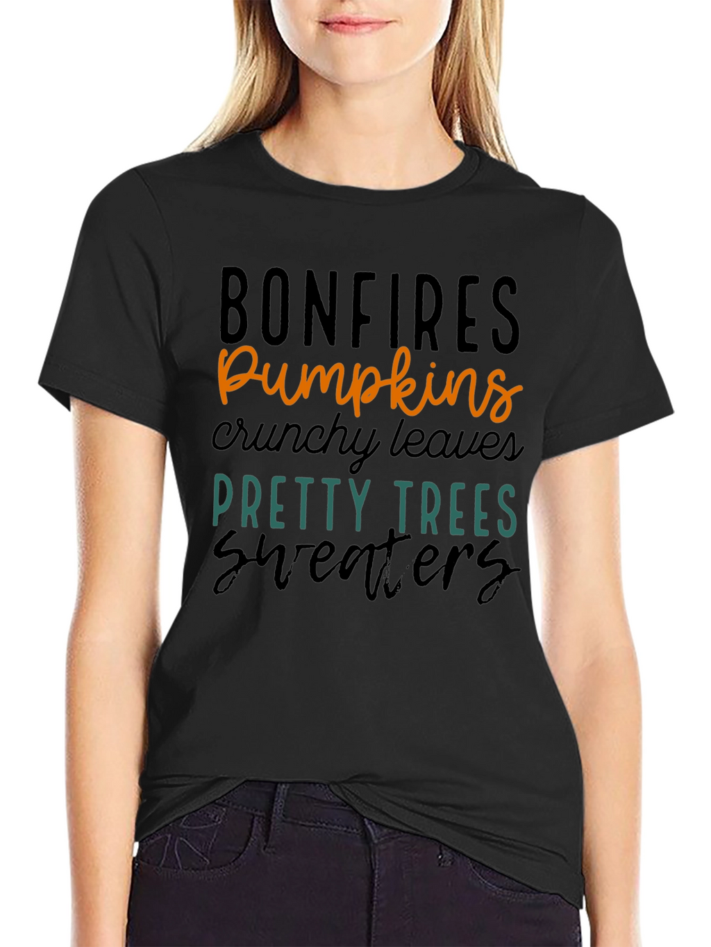 Bonfires Pumpkins Graphic T-Shirt