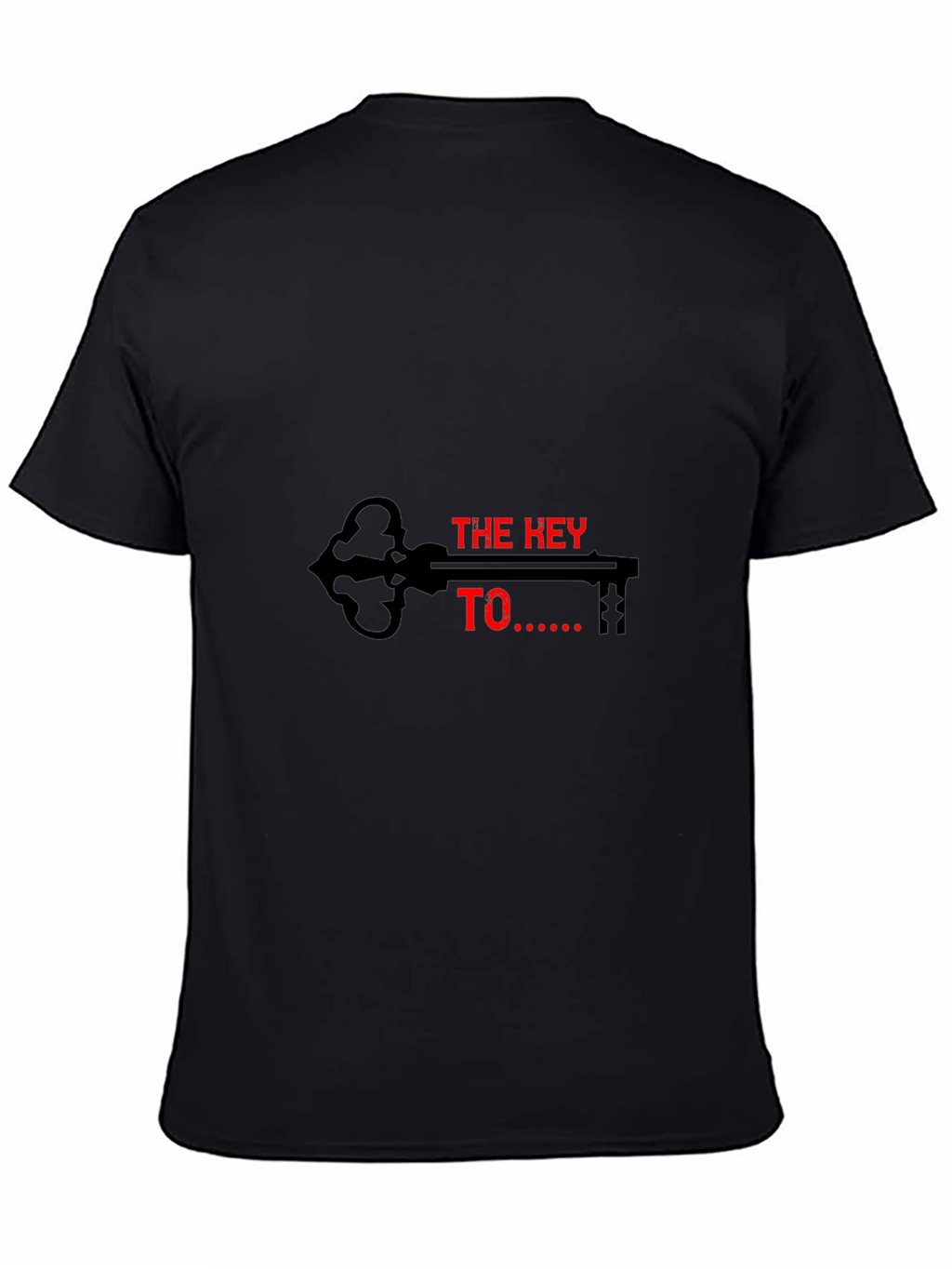 The Key To T-Shirt - Mens Black Graphic Tee