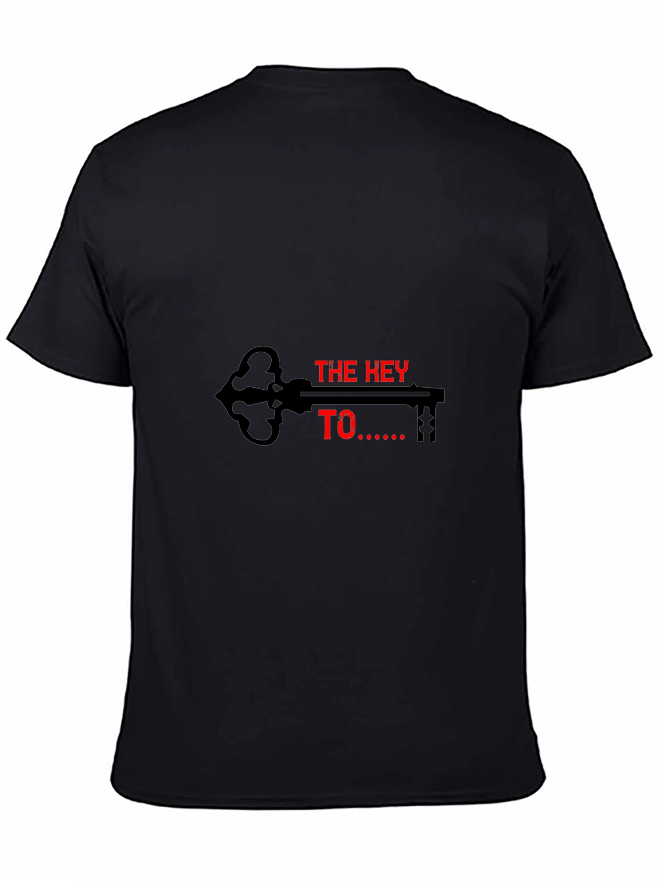 The Key To T-Shirt - Mens Black Graphic Tee
