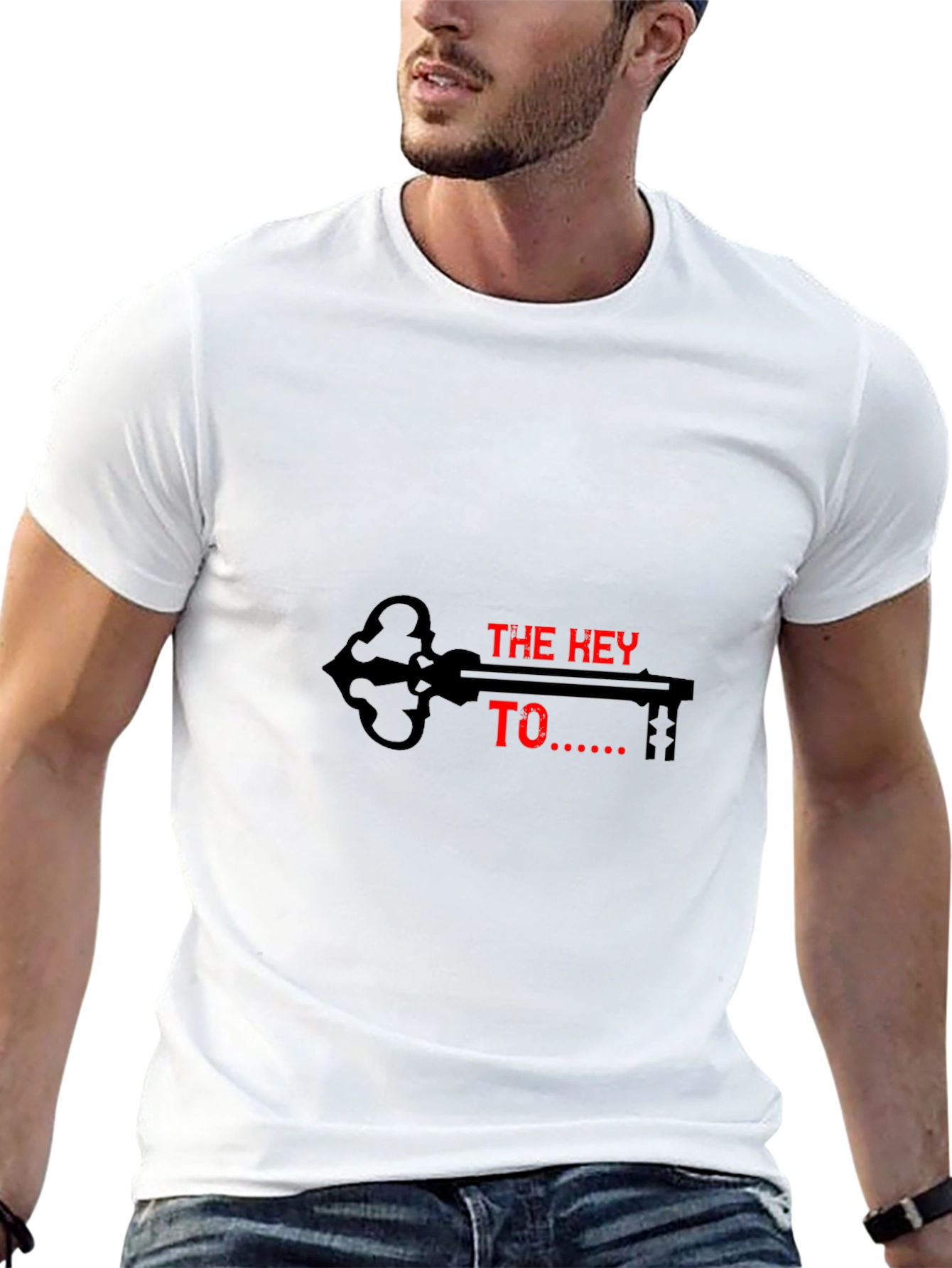 The Key To T-Shirt - Mens Black Graphic Tee