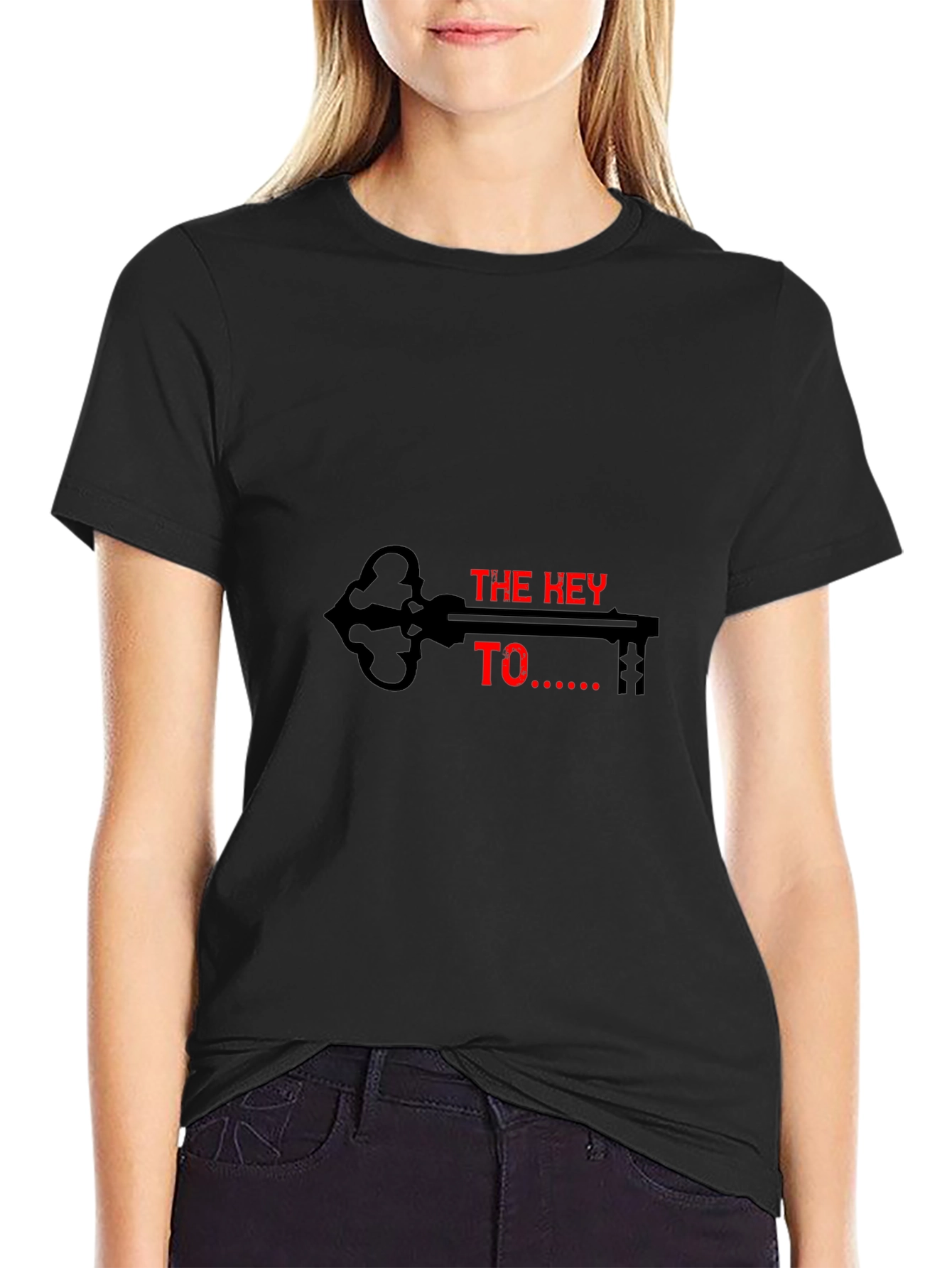 The Key To T-Shirt - Mens Black Graphic Tee