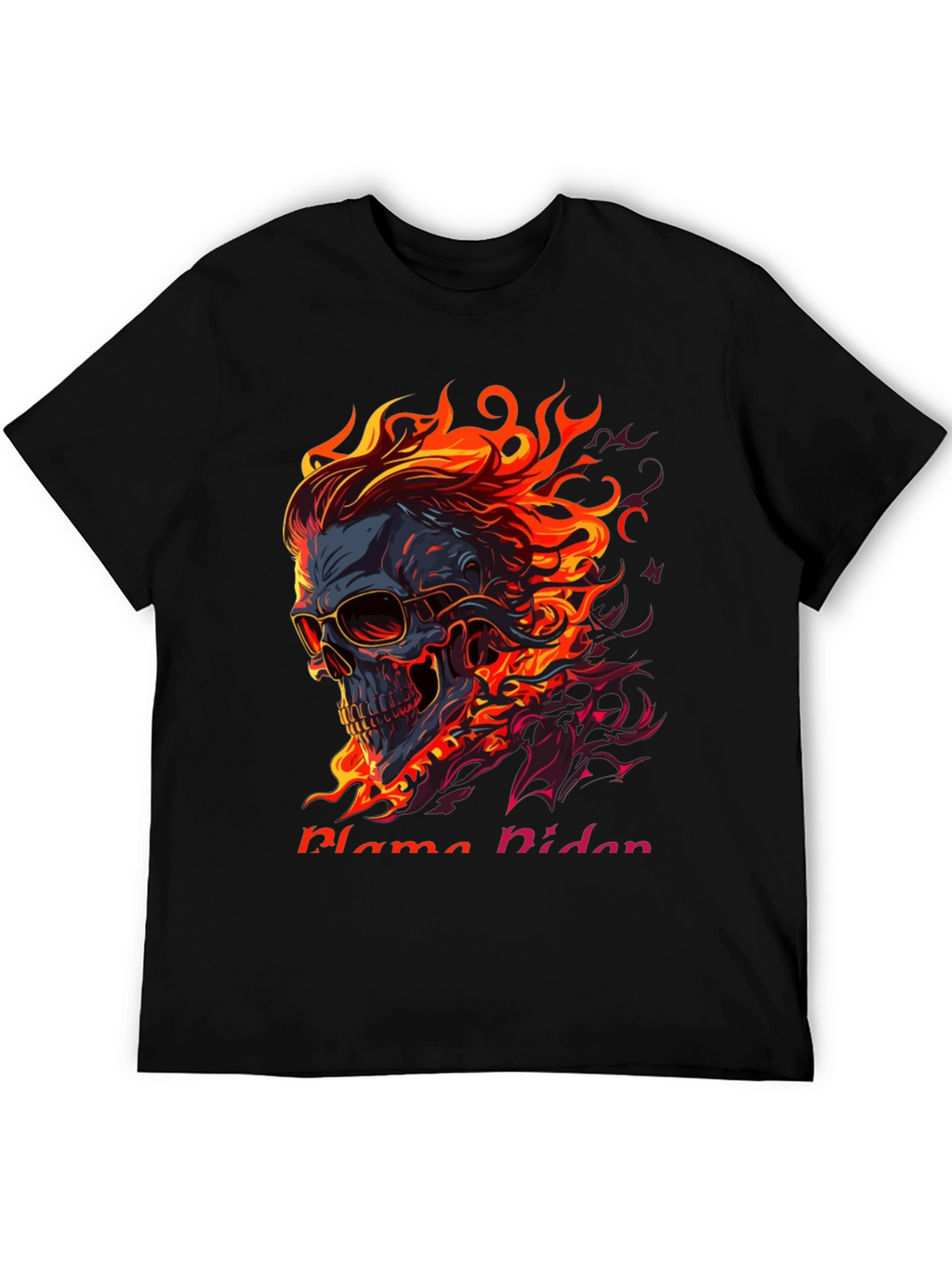 Flaming Skull Graphic Tee