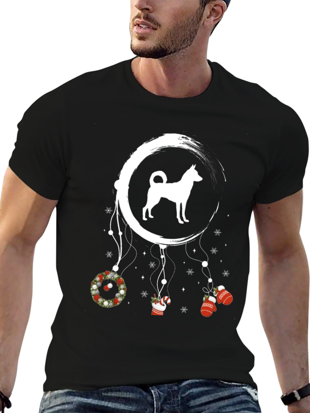 Festive Dog Dreamcatcher T-Shirt