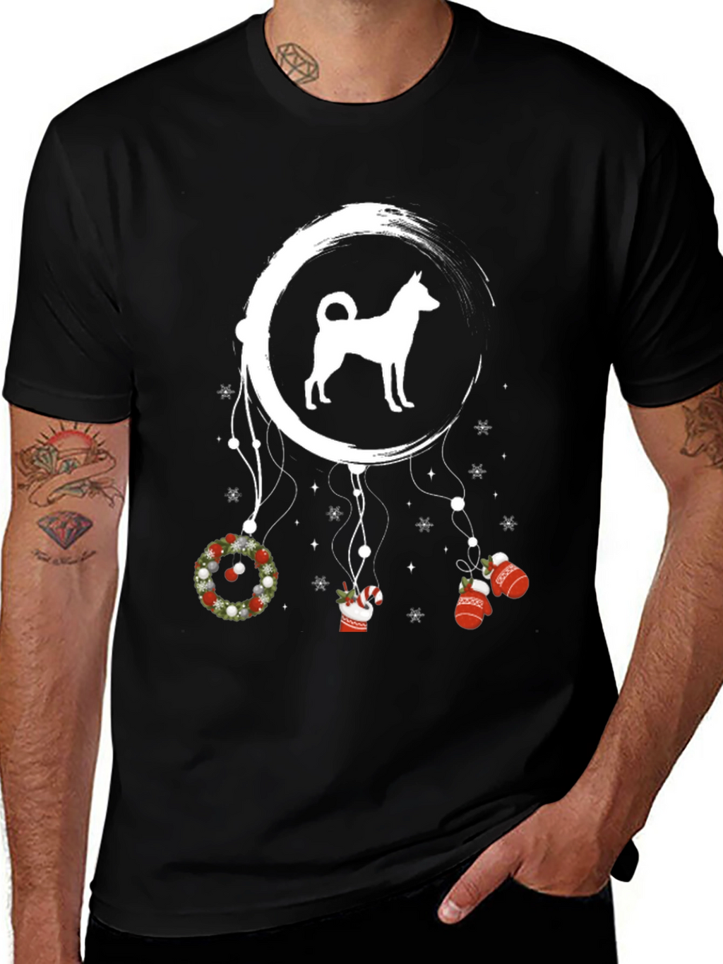 Festive Dog Dreamcatcher T-Shirt
