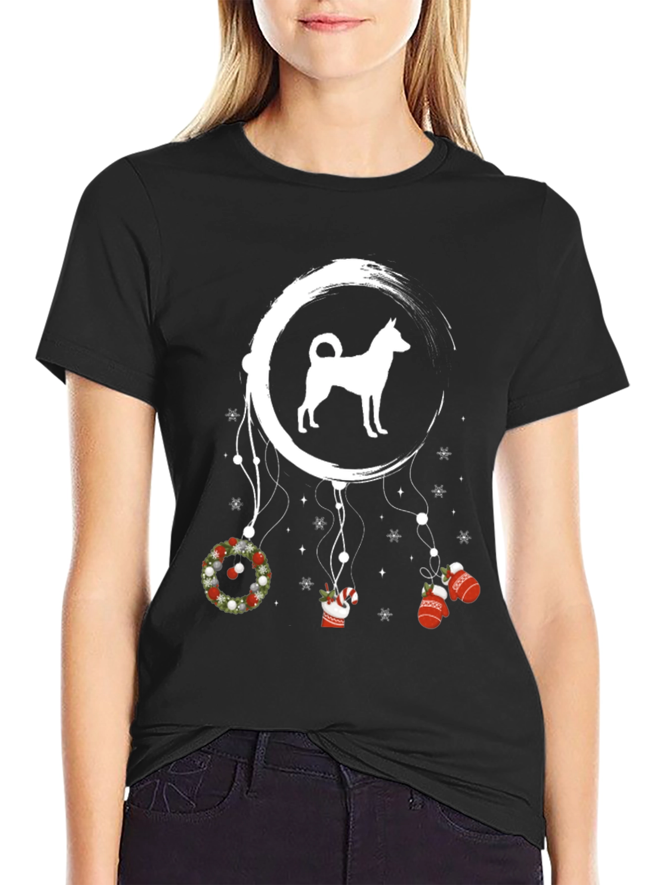 Festive Dog Dreamcatcher T-Shirt