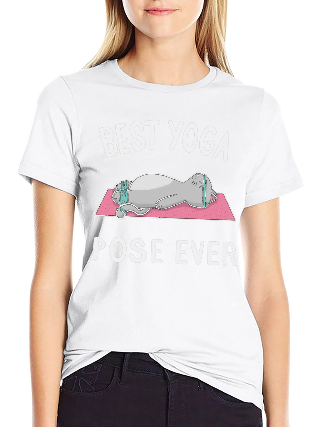 Best Yoga Pose Ever Cat T-Shirt
