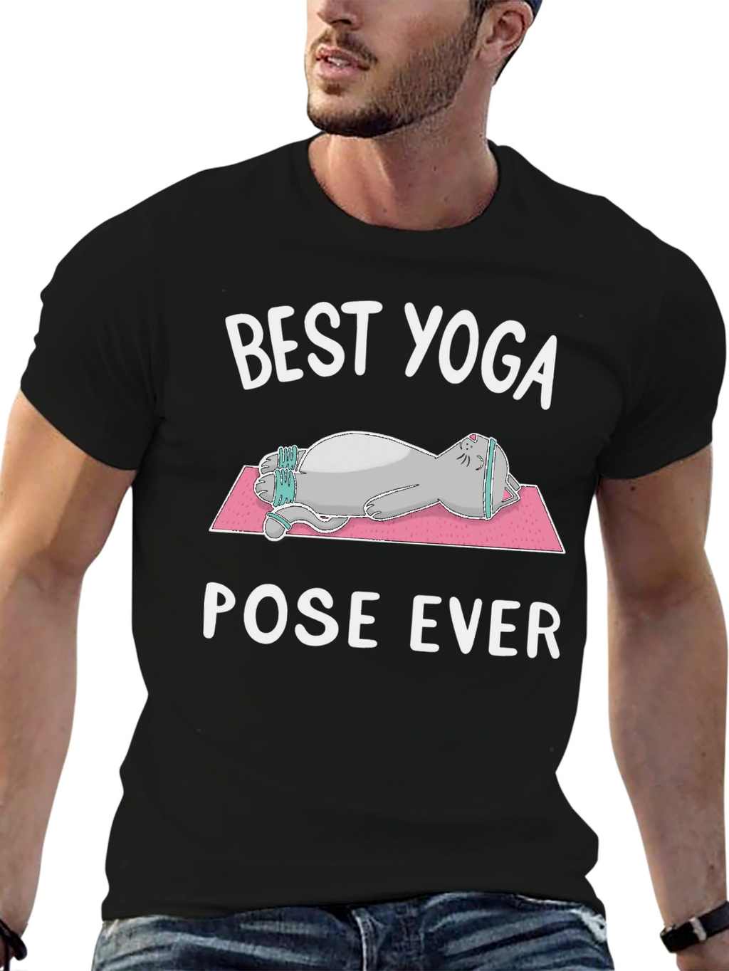 Best Yoga Pose Ever Cat T-Shirt
