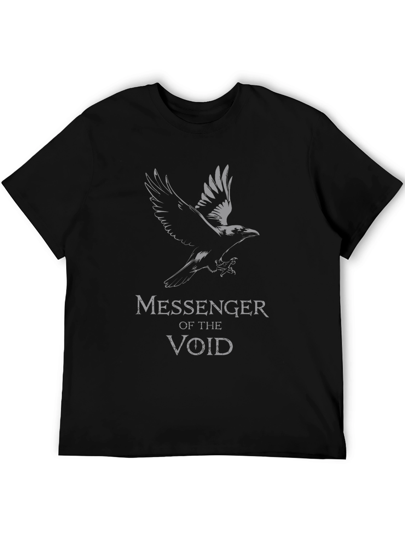 Messenger of the Void Graphic T-Shirt - Raven Design