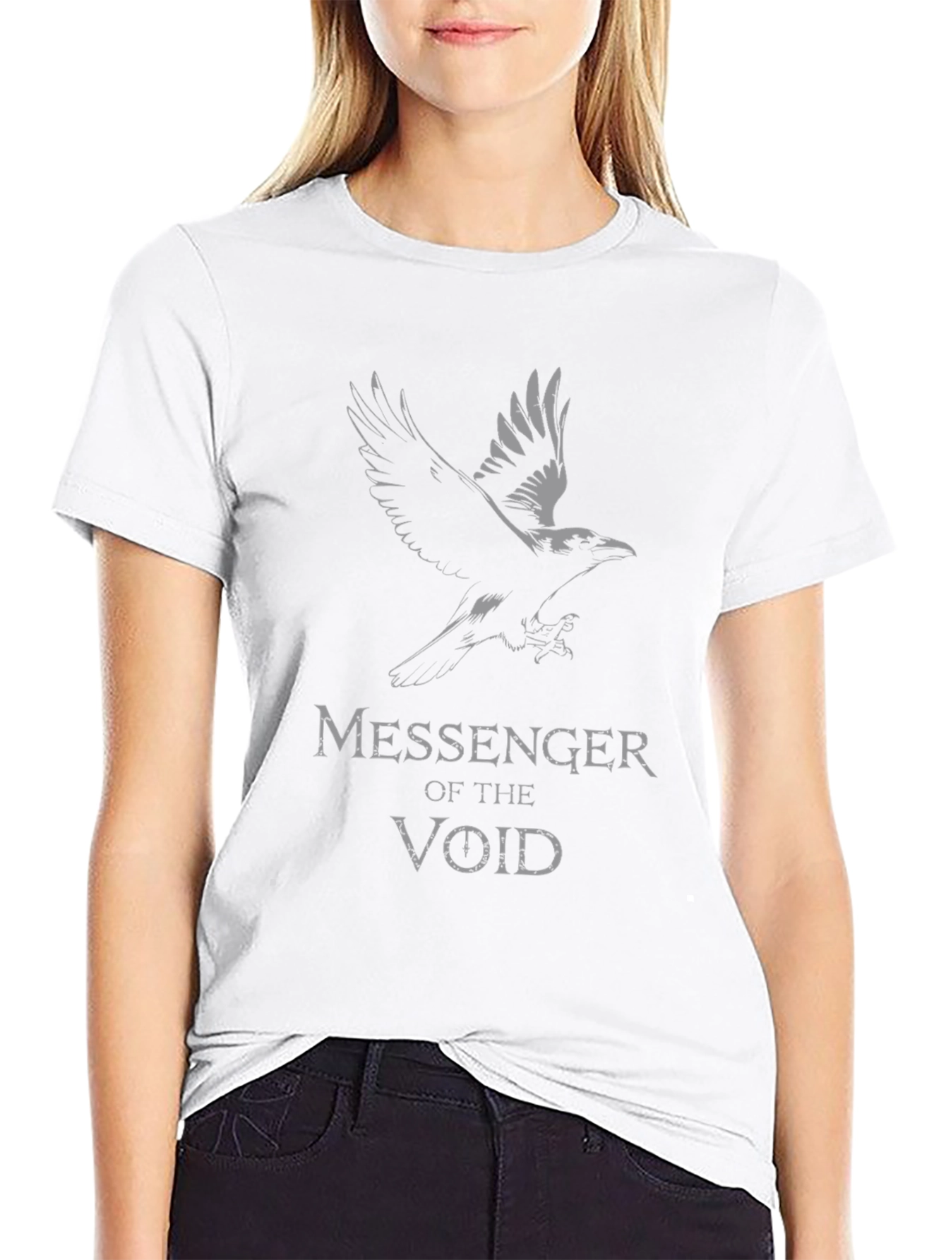 Messenger of the Void Graphic T-Shirt - Raven Design